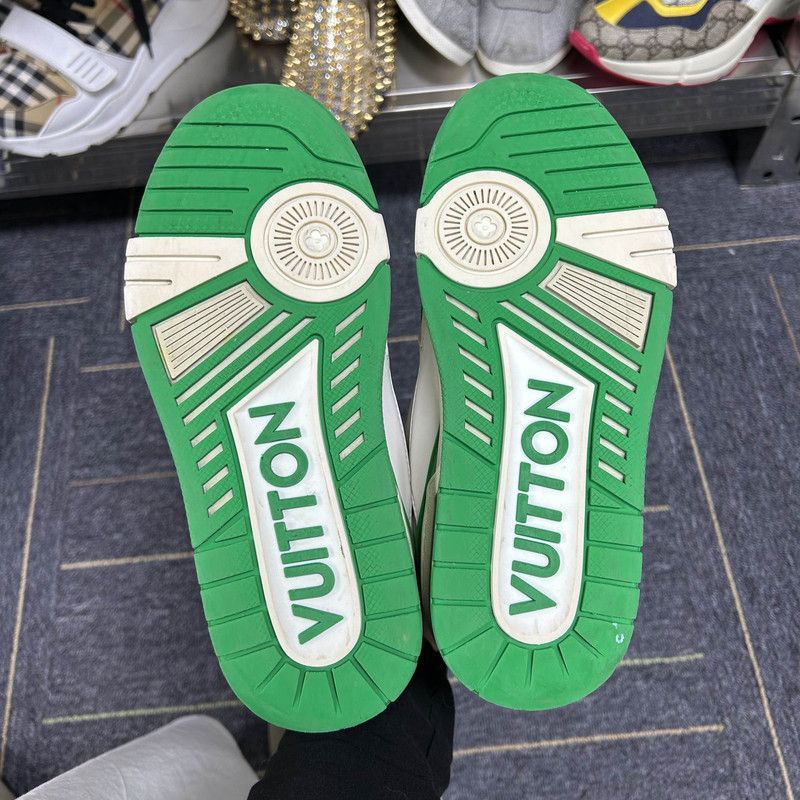 Louis Vuitton Louis Vuitton Stylish Green and White Trainers -2508 Size US 5.5 / EU 38 - 4 Thumbnail