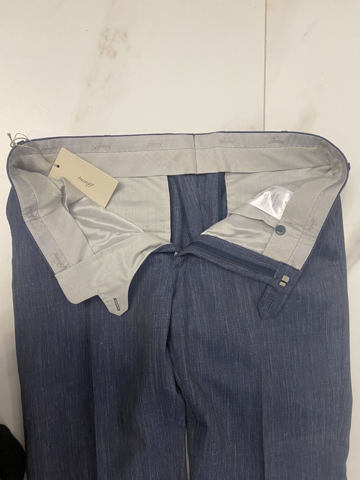 Brioni Brioni Bluette Slim Trousers Size US 34 / EU 50 - 4 Thumbnail