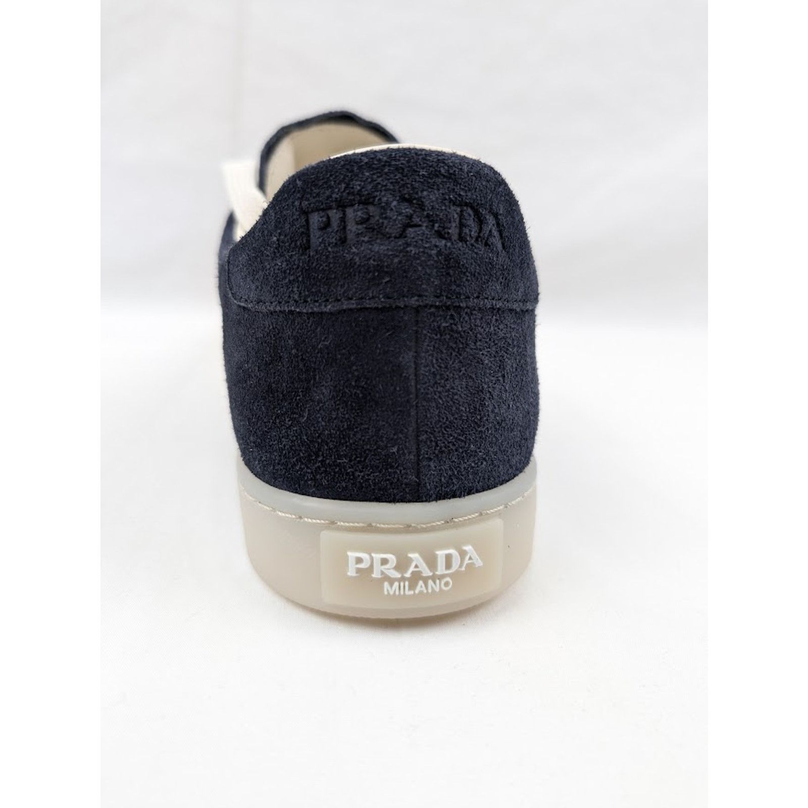 Prada o1rshd1 Low top Suede Sneakers in Bleu 11 Prada Size US 12 / EU 45 - 10 Thumbnail