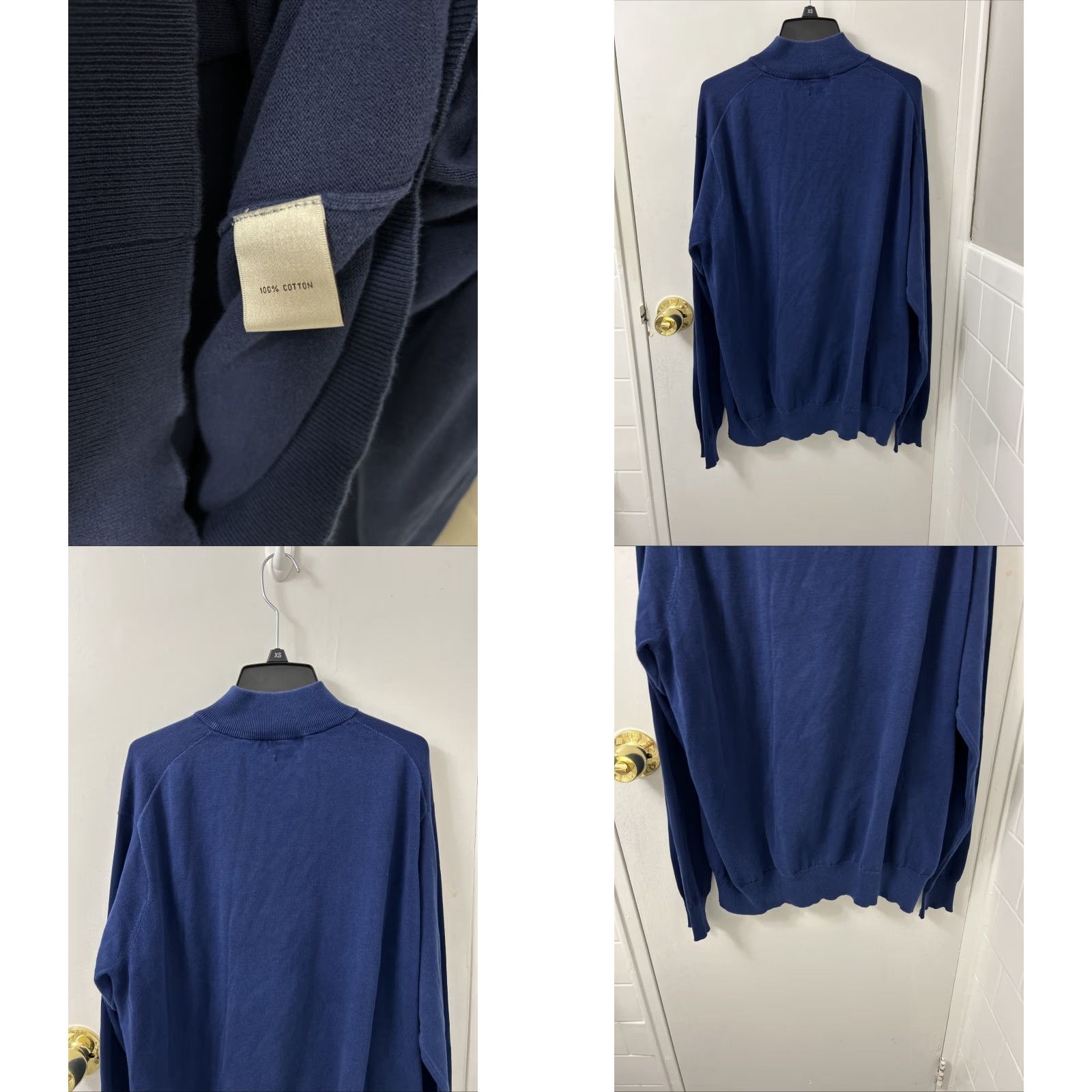 Peter Millar Peter Millar Sweater Mens L Blue Seaside Collection 1/4 Zip Pullover Logo Breathable Golf Preppy Pullover Shirt Size US L / EU 52-54 / 3 - 8 Thumbnail