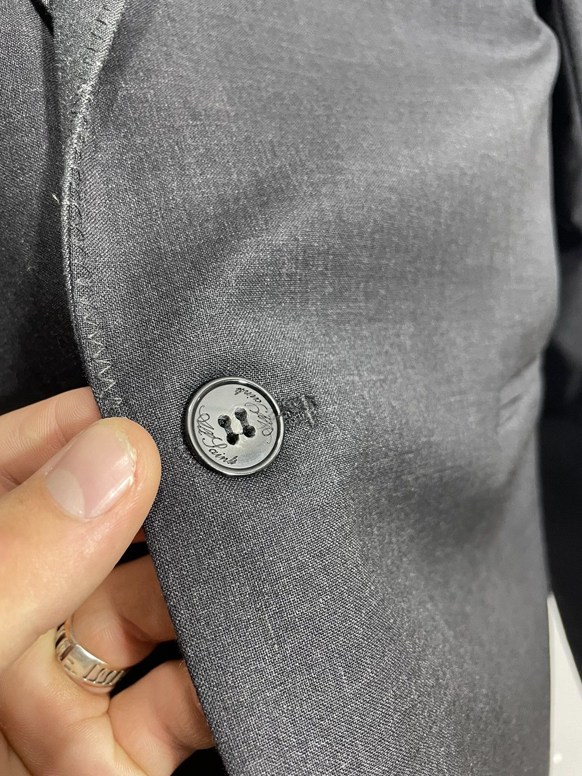 Allsaints All Saints Spitalfields dark graphite blazer size 38 Size XS / US 0-2 / IT 36-38 - 6 Thumbnail