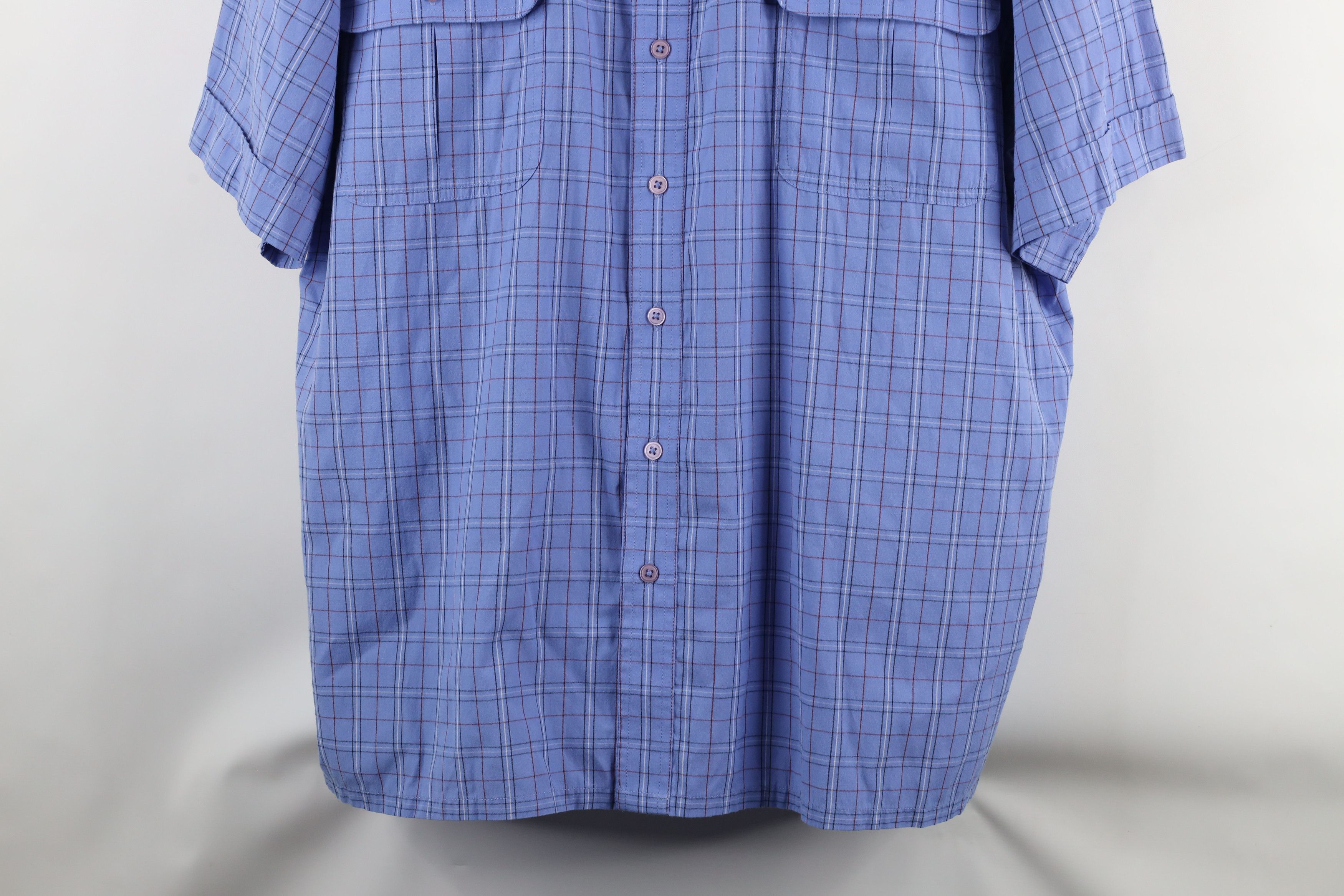 Vintage Vintage 90s Streetwear Bush Short Sleeve Button Shirt Plaid Size US XXL / EU 58 / 5 - 3 Thumbnail