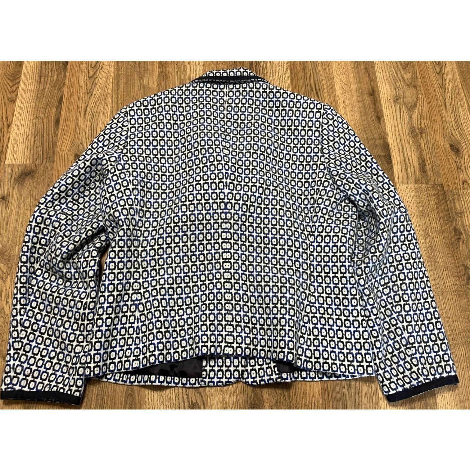 Vintage Sag Harbor Jacket, Women's Size 14, Blazer, White Blue, Buttons Up Size XL / US 12-14 / IT 48-50 - 2 Thumbnail