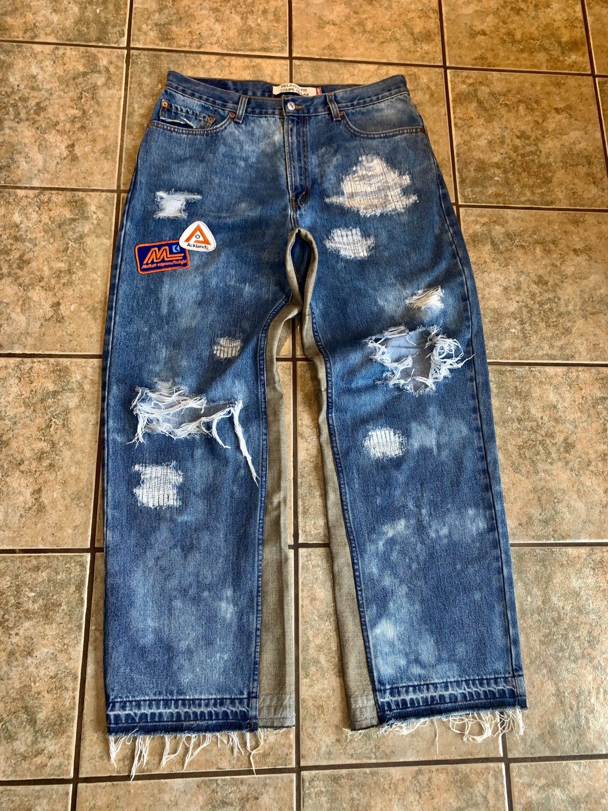 Levi's Vintage Clothing × Vintage Confidential Mafia Reworked Denim Jeans Size US 36 / EU 52 - 1 Thumbnail
