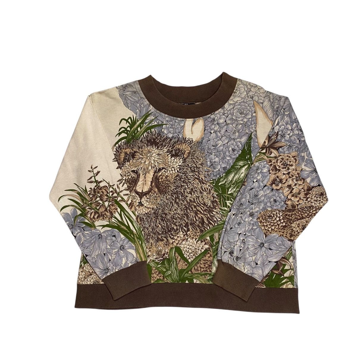 Salvatore Ferragamo Salvatore Ferragamo Allover Lion Sweatshirt Size US M / EU 48-50 / 2 - 3 Thumbnail