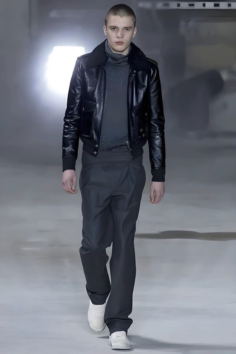 Saint Laurent Paris Saint Laurent Paris Fall/Winter 17 Grey Double Belted Wool Size US 34 / EU 50 - 7 Thumbnail
