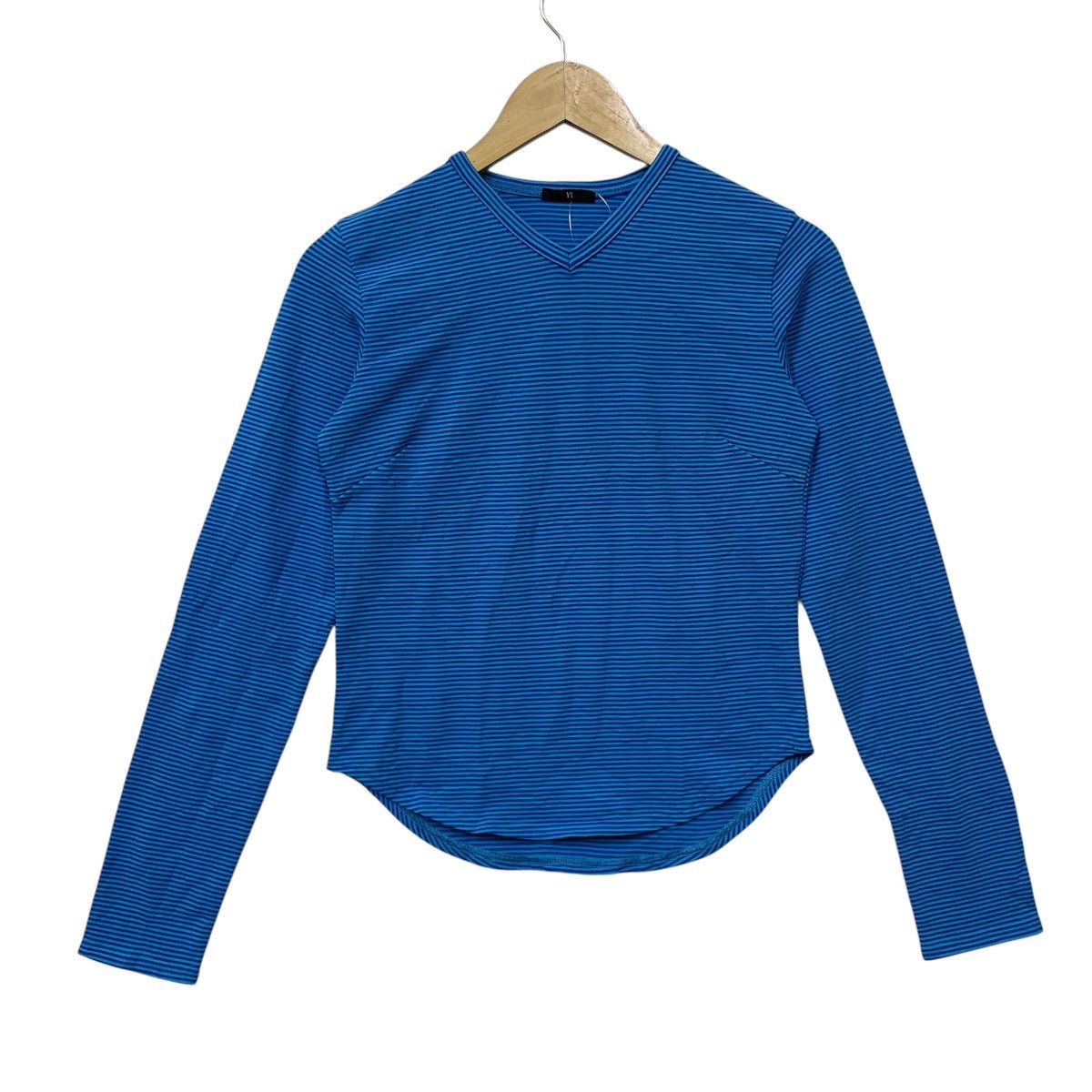 Yohji Yamamoto Y's Yohji Yamamoto Blue Stripe Boxy Longsleeve Size S / US 4 / IT 40 - 1 Thumbnail