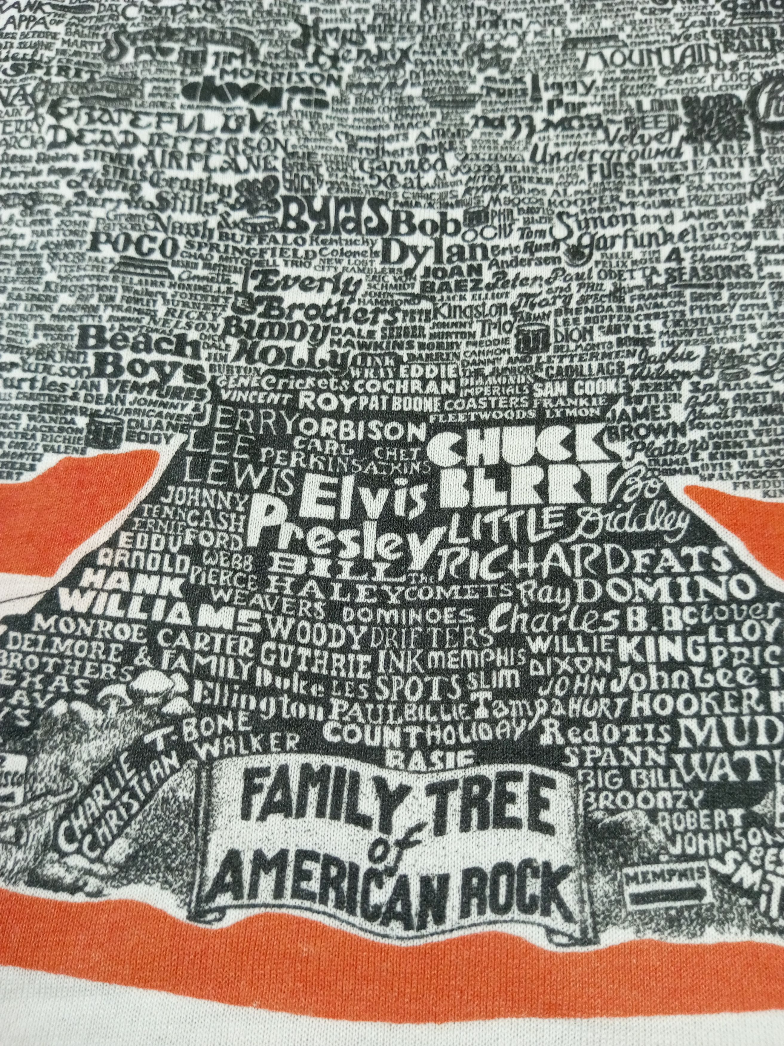 Band Tees × Vintage Vintage 90s Family Tree Of American Rock Tees Size US L / EU 52-54 / 3 - 3 Thumbnail