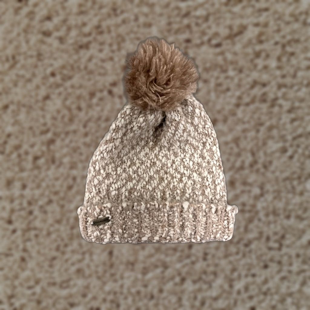 Steve Madden Steve Madden Beanie Womens One Size Pink Knit Acrylic Beanie Ski Warm Hat Cap - Mens Womens Girls Boys Size ONE SIZE - 1 Thumbnail
