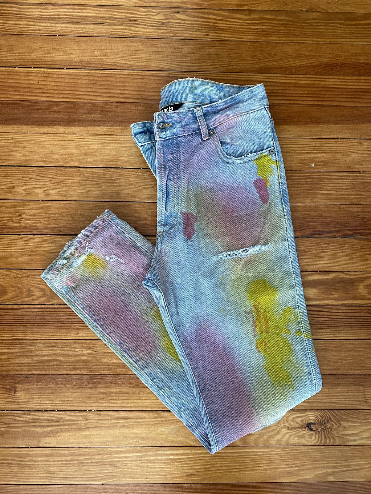 Palm Angels Tie Dye Relaxed Fit Denim Size US 30 / EU 46 - 7 Thumbnail
