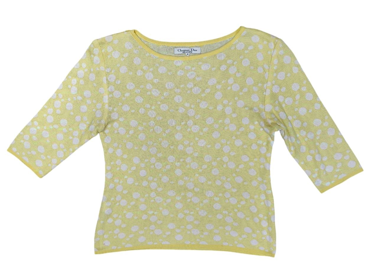 Christian Dior Monsieur Knitweare blouse Christian Dior 3/4 sleeveles Size M / US 6-8 / IT 42-44 - 4 Thumbnail