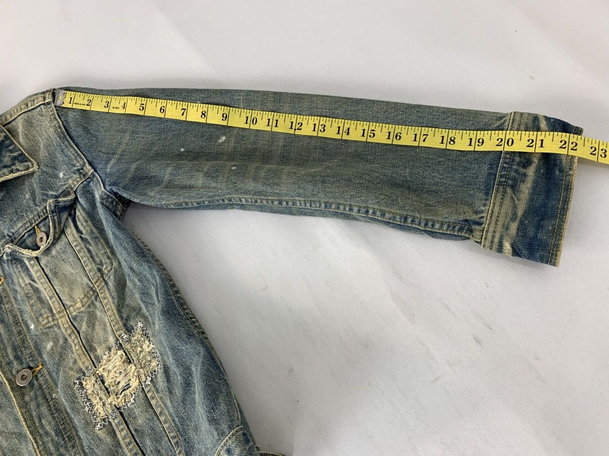 Other As Know As Indigo Distressed Denim Jacket Double Pocket Size XS / US 0-2 / IT 36-38 - 14 Thumbnail