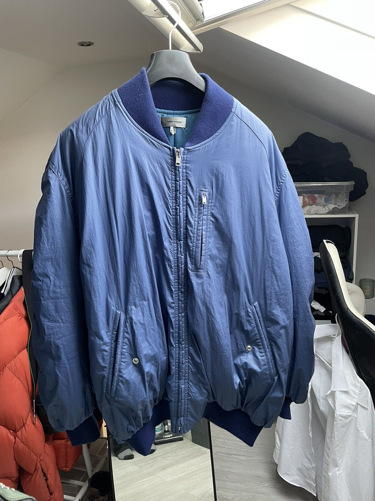 image of Isabel Marant Blue Bomber Ss22, Men's (Size Medium)