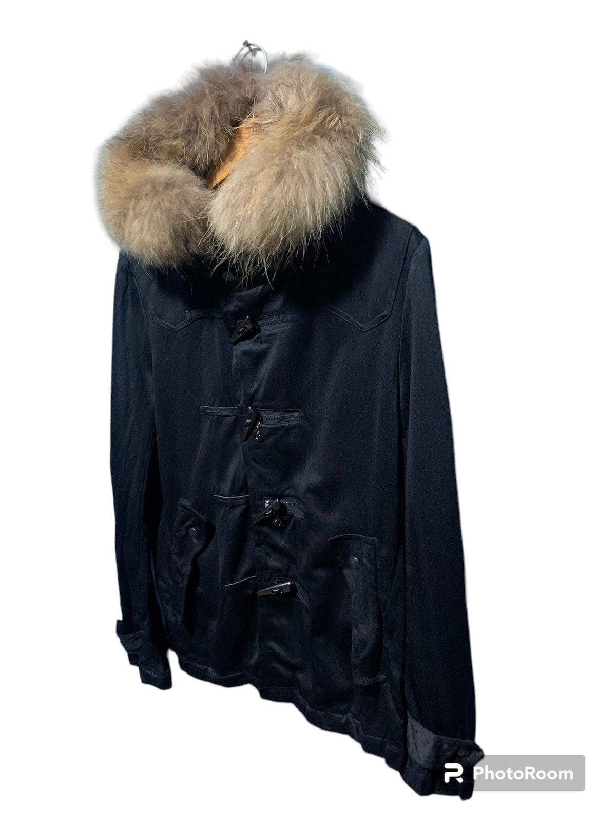 semanticdesign 2000s SemanticDesign bondage punk Fur Hoodie jacket Size US M / EU 48-50 / 2 - 8 Thumbnail