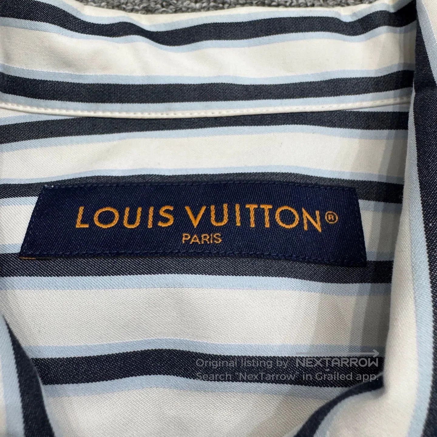 Louis Vuitton Striped Zip-Front Long Sleeve Shirt. Size US S / EU 44-46 / 1 - 2 Thumbnail