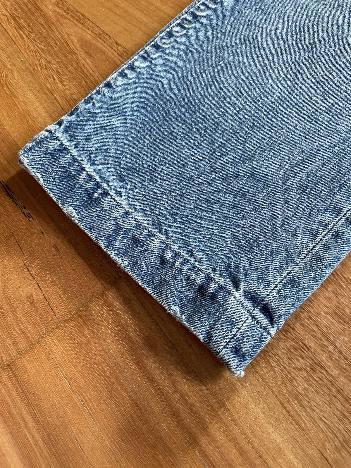 Japanese Brand × TANAKA Tanaka Blue Wide-Leg Selvedge Jeans Size US 30 / EU 46 - 6 Thumbnail