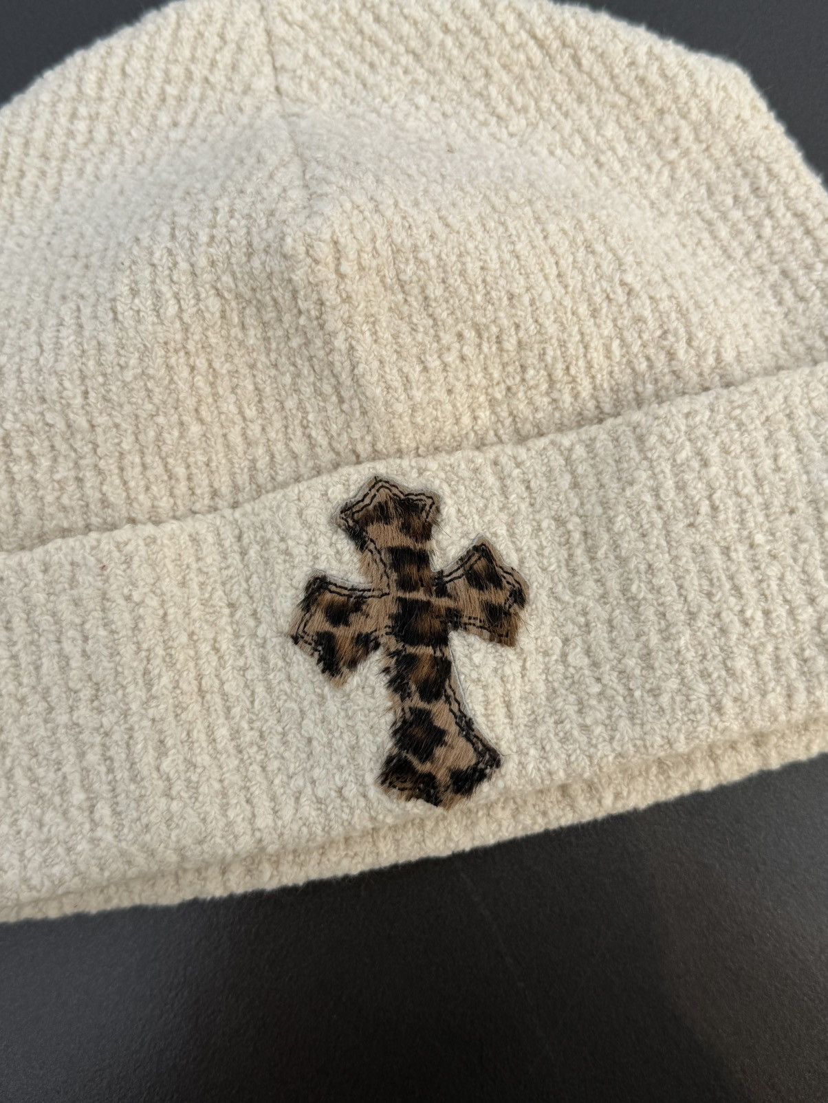 Chrome Hearts Chrome Hearts Pony Hair Cheetah Cross Patch Beanie Size ONE SIZE - 3 Thumbnail