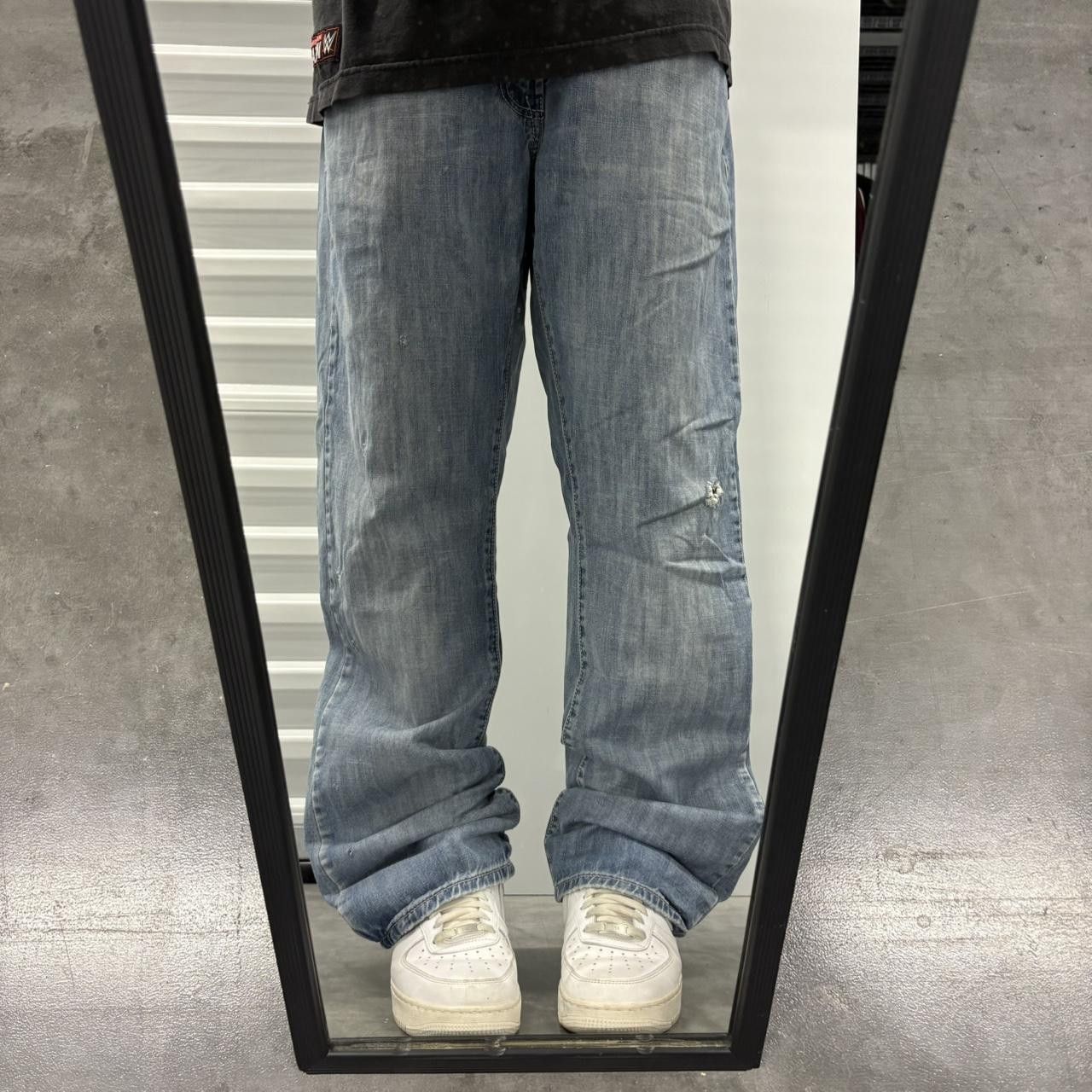 Vintage Crazy Vintage Y2K/2000s Baggy Skater Style Medium Blue Wash Denim jeans! Size US 36 / EU 52 - 1 Thumbnail