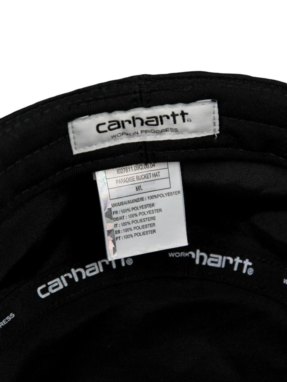 Carhartt Wip CARHARTT WIP Black Panama hat with pattern Size ONE SIZE - 6 Thumbnail