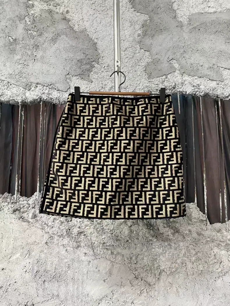 Fendi Fendi Monogram Skirt Size 24" / US 00 / IT 34 - 1 Thumbnail