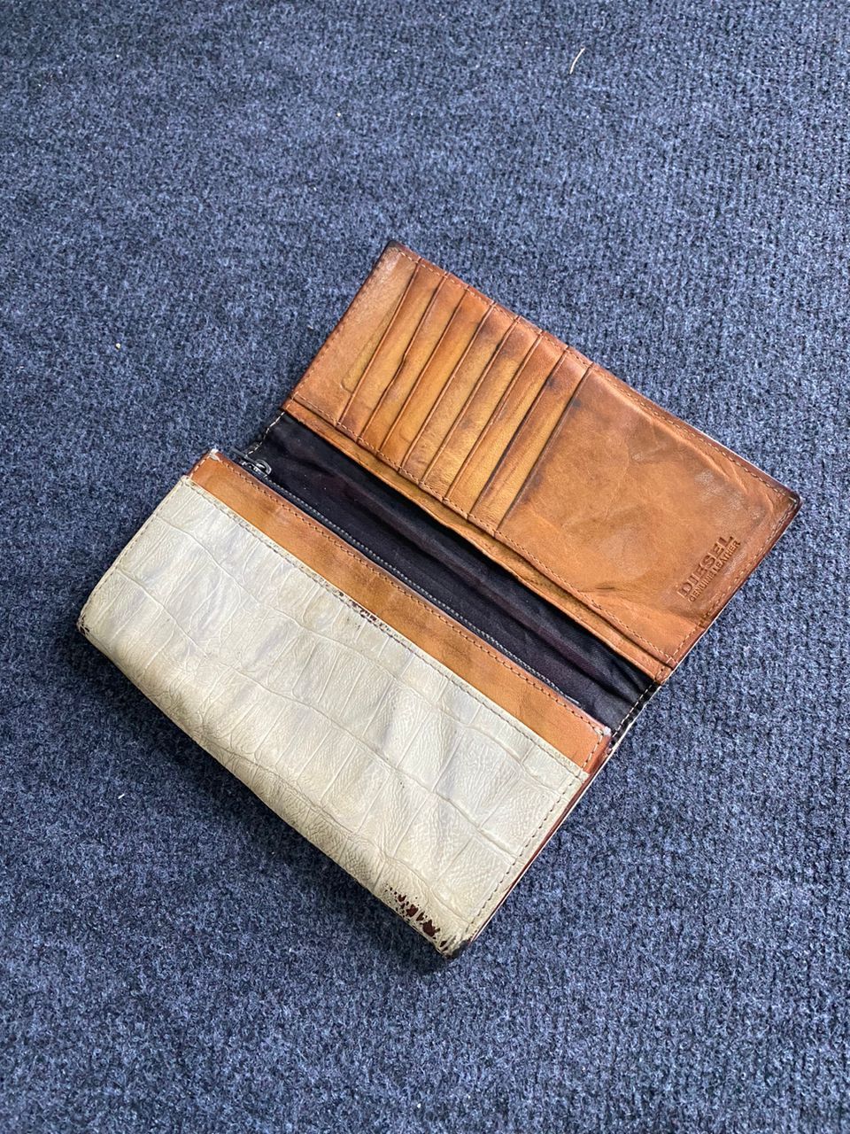 Diesel × Genuine Leather Diesel Crocs Embossed Genuine Leather Wallet Size ONE SIZE - 8 Thumbnail