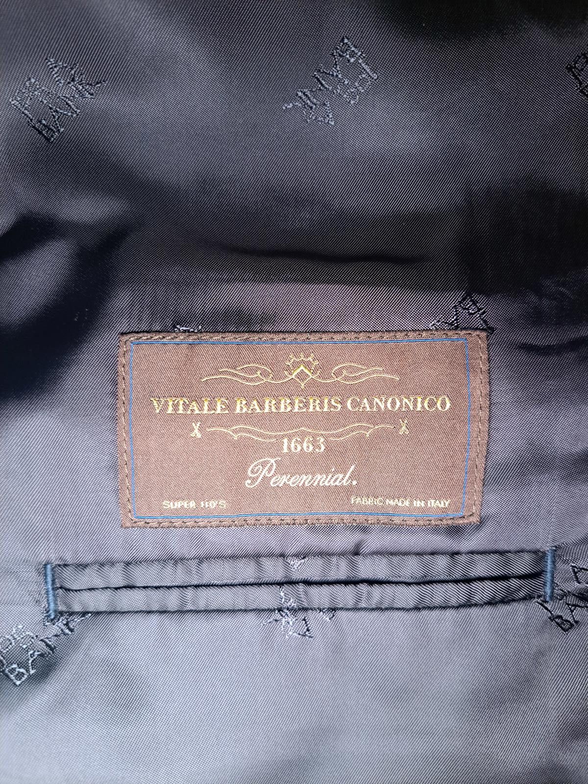 Jos. A. Bank Jos A Bank Vitale Barberis Canonico Suit 48L 43x31 Navy Blue Size 48L - 4 Thumbnail