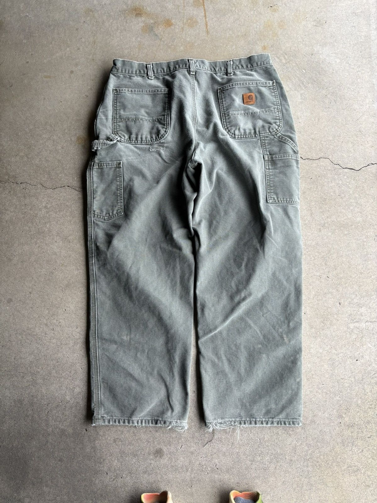Carhartt Vintage Forrest Carhartt Green Baggy Wide Single Knee Pants Size US 38 / EU 54 - 1 Thumbnail