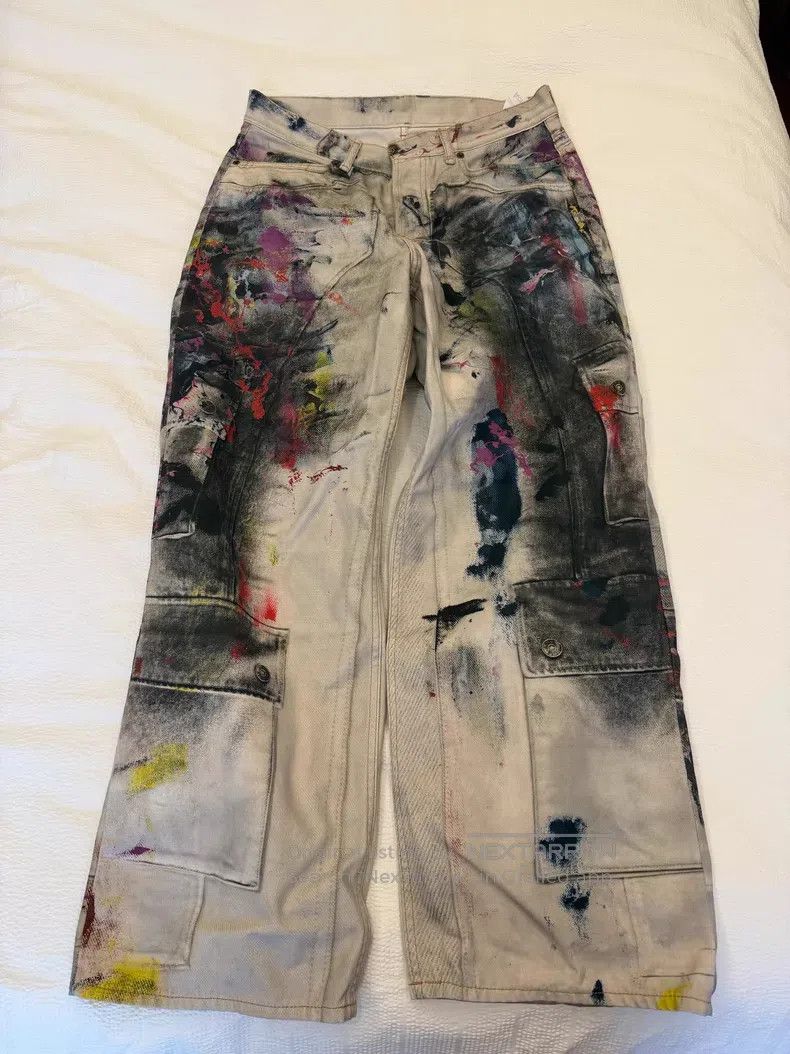 Acne Studios Acne Studios size M 2023 Splatter Denim Pants Size US 30 / EU 46 - 1 Thumbnail