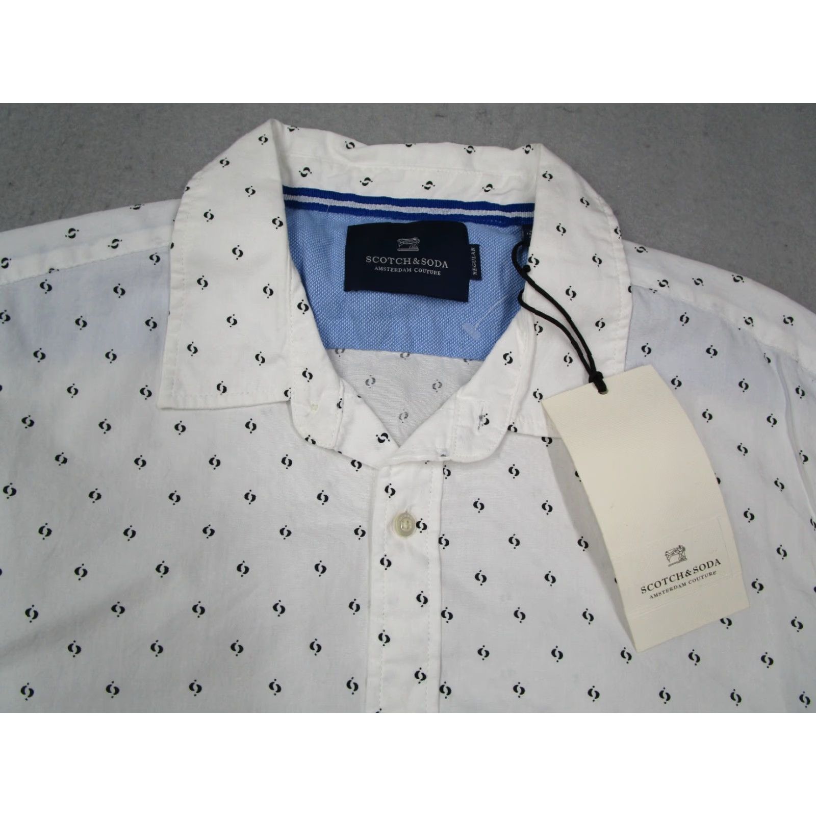 Scotch & Soda SCOTCH & SODA Shirt Mens Large White Long Sleeve Button Up Casual Work Size US L / EU 52-54 / 3 - 3 Thumbnail