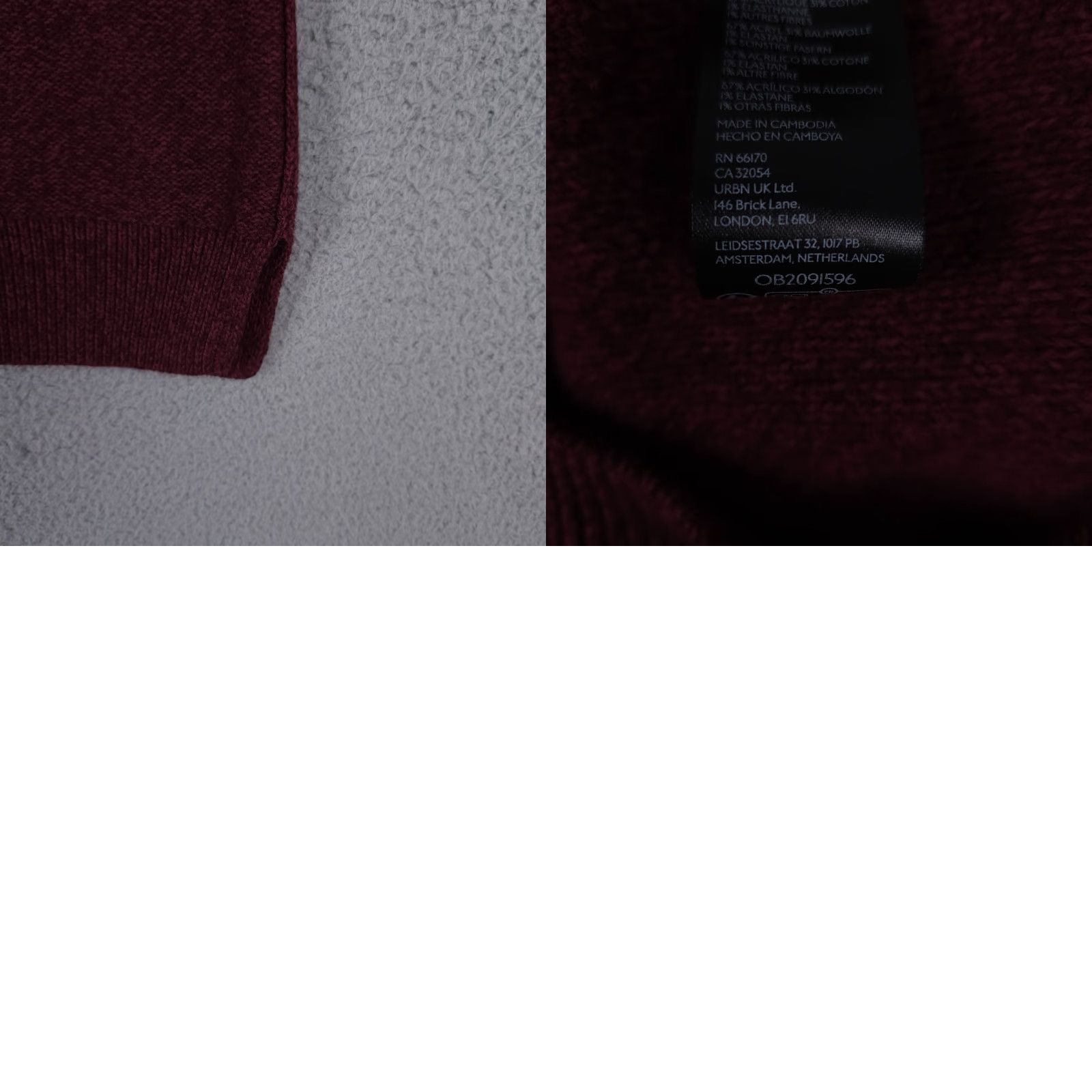 Urban Outfitters BDG Sweater Womens Small Red Oaklyn Oversized Crew Neck Pullover Size S / US 4 / IT 40 - 9 Thumbnail