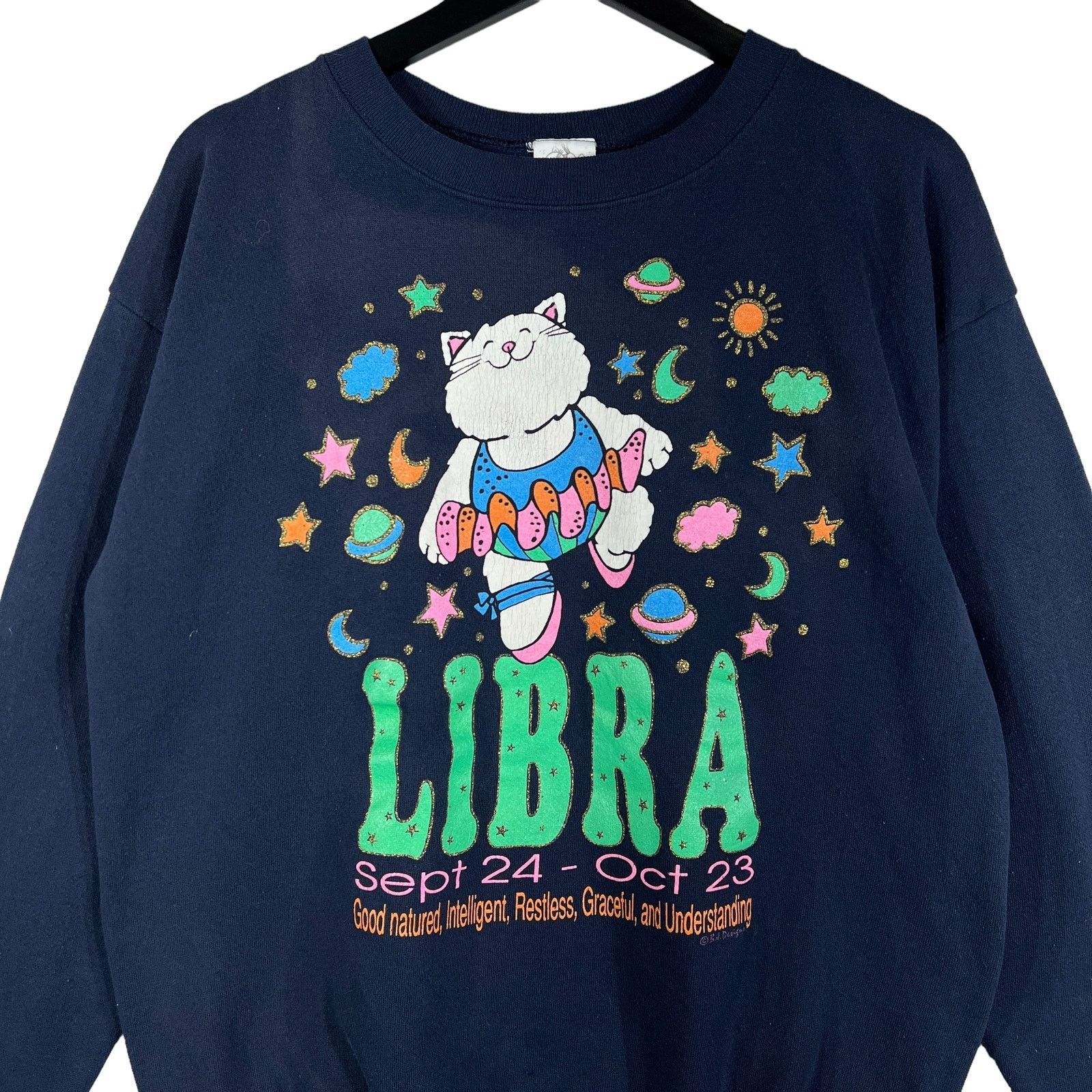 Vintage Vintage Libra Zodiac Crewneck Size US XL / EU 56 / 4 - 2 Thumbnail