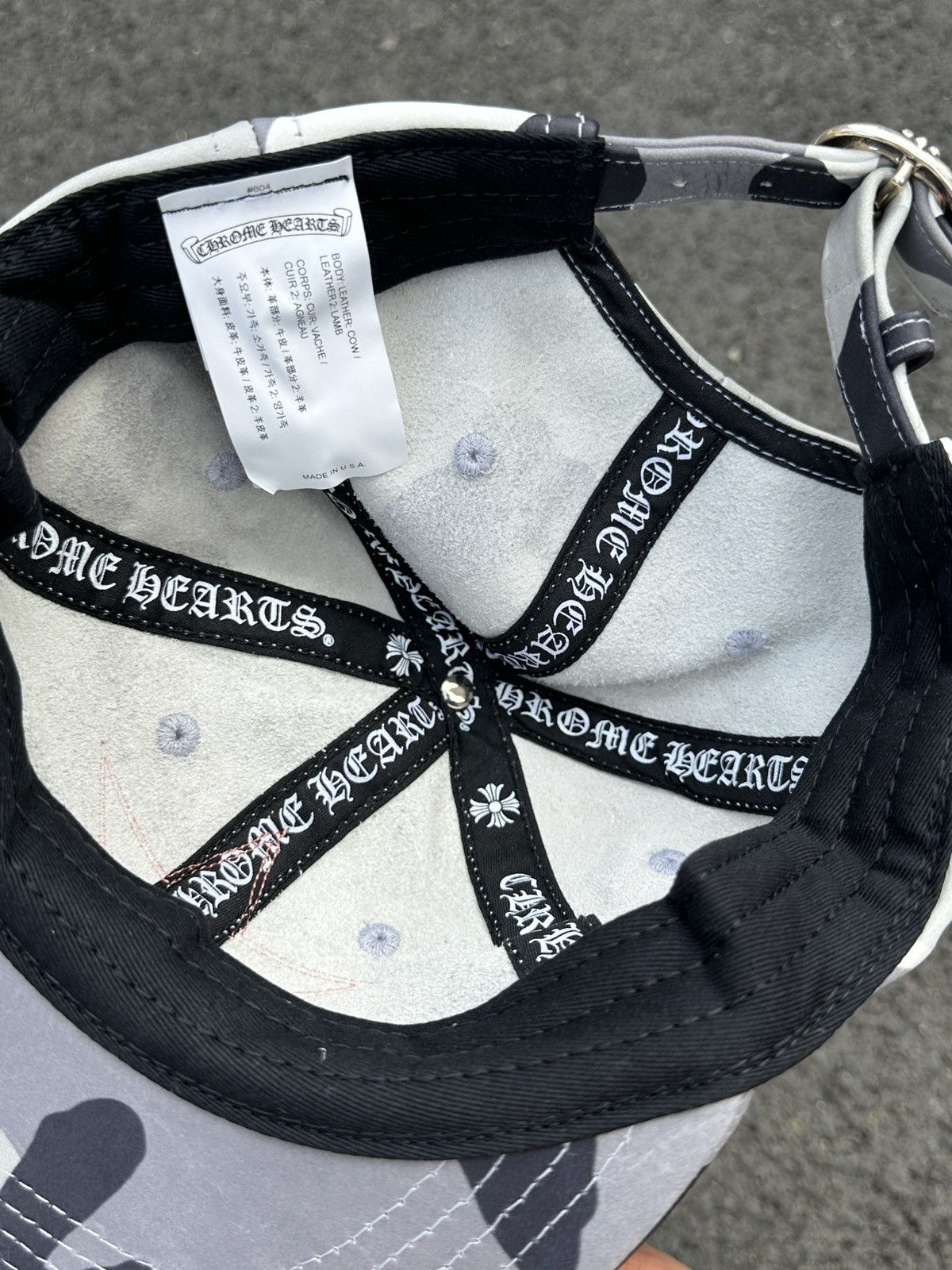 Chrome Hearts Camo Leather Star Patch Hat Size ONE SIZE - 7 Thumbnail