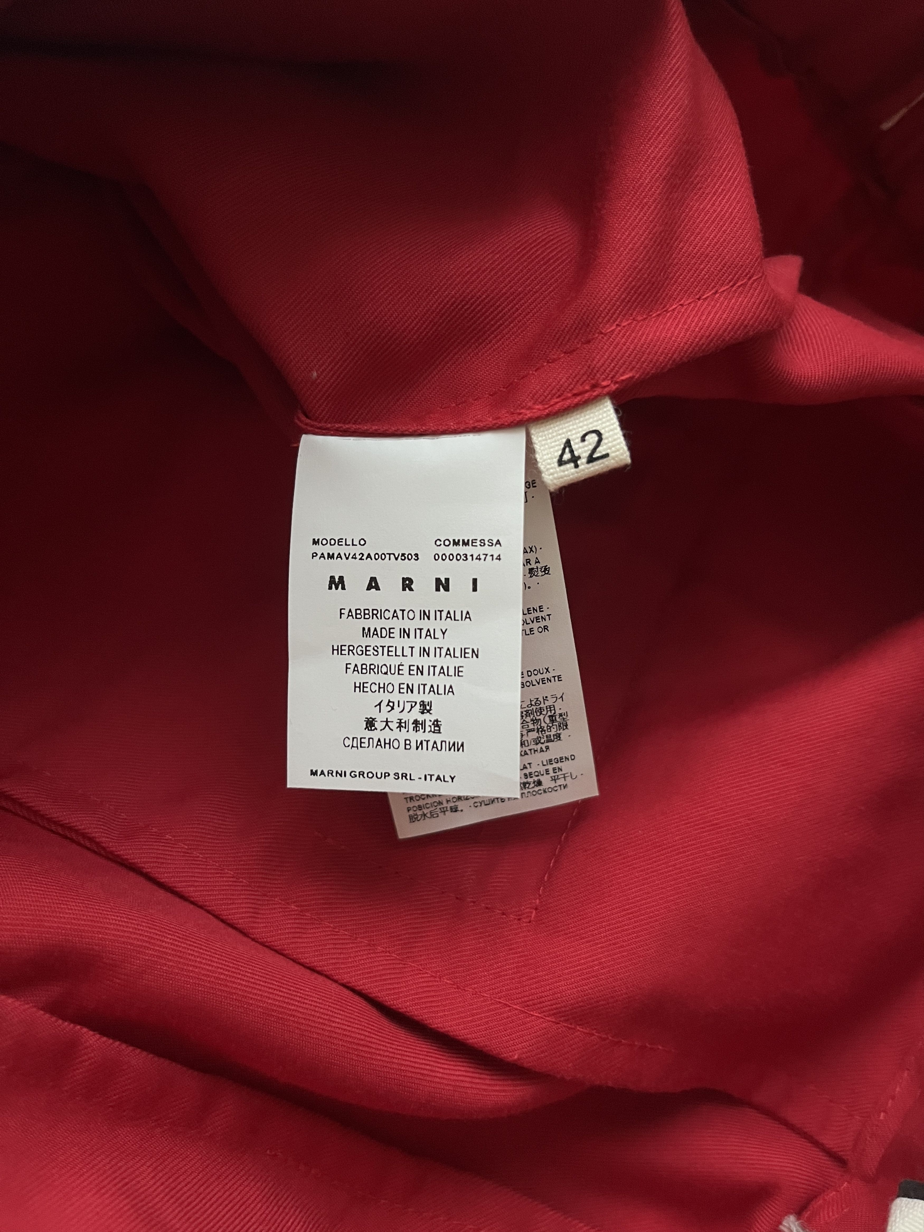 Marni ⚡️QUICK SALE⚡️Marni Red Elastic Waist Pants Trousers Size 32" / US 10 / IT 46 - 4 Thumbnail