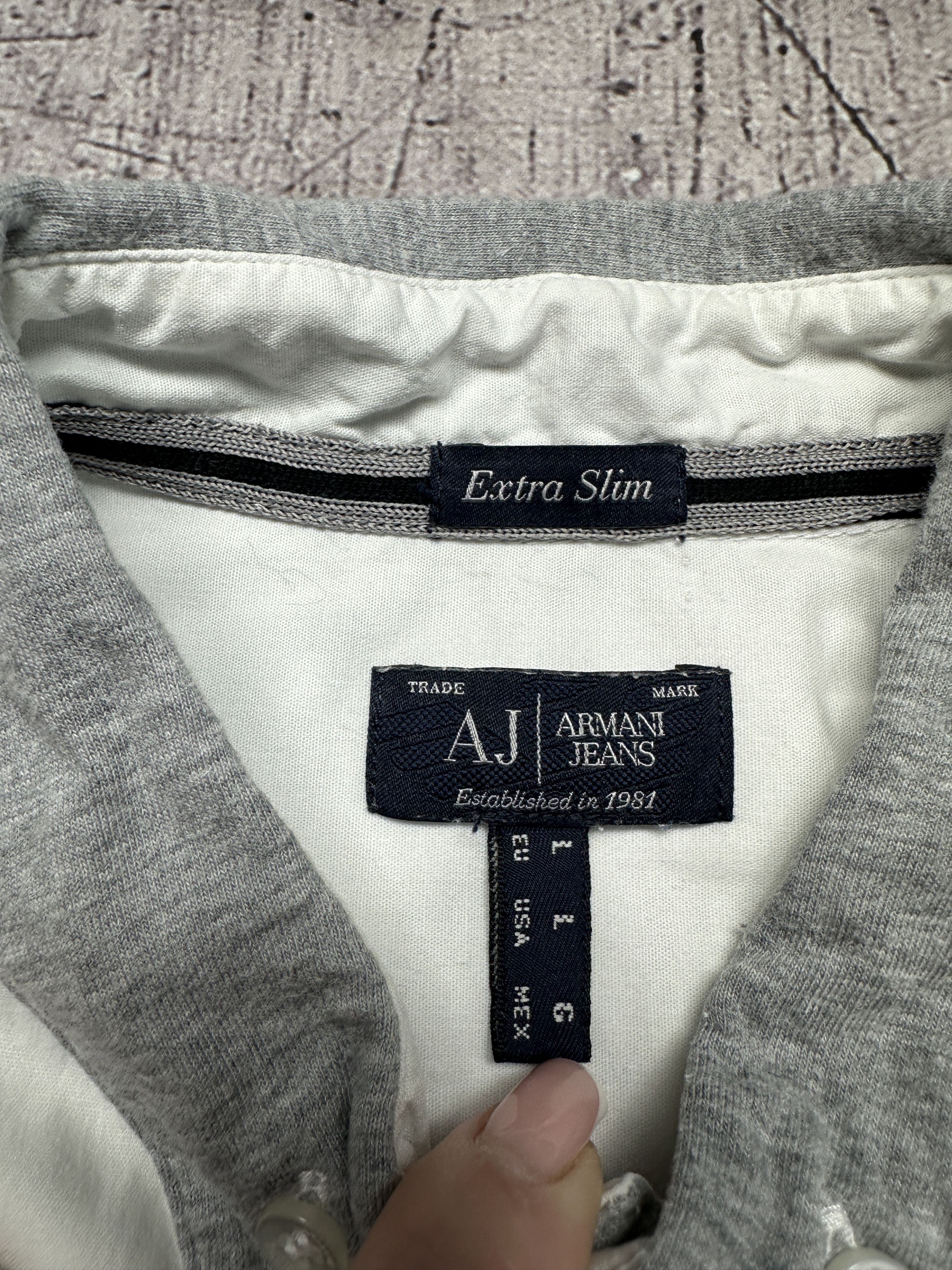 Armani Armani Jeans Mens White Long Sleeve Shirt Size US L / EU 52-54 / 3 - 4 Thumbnail