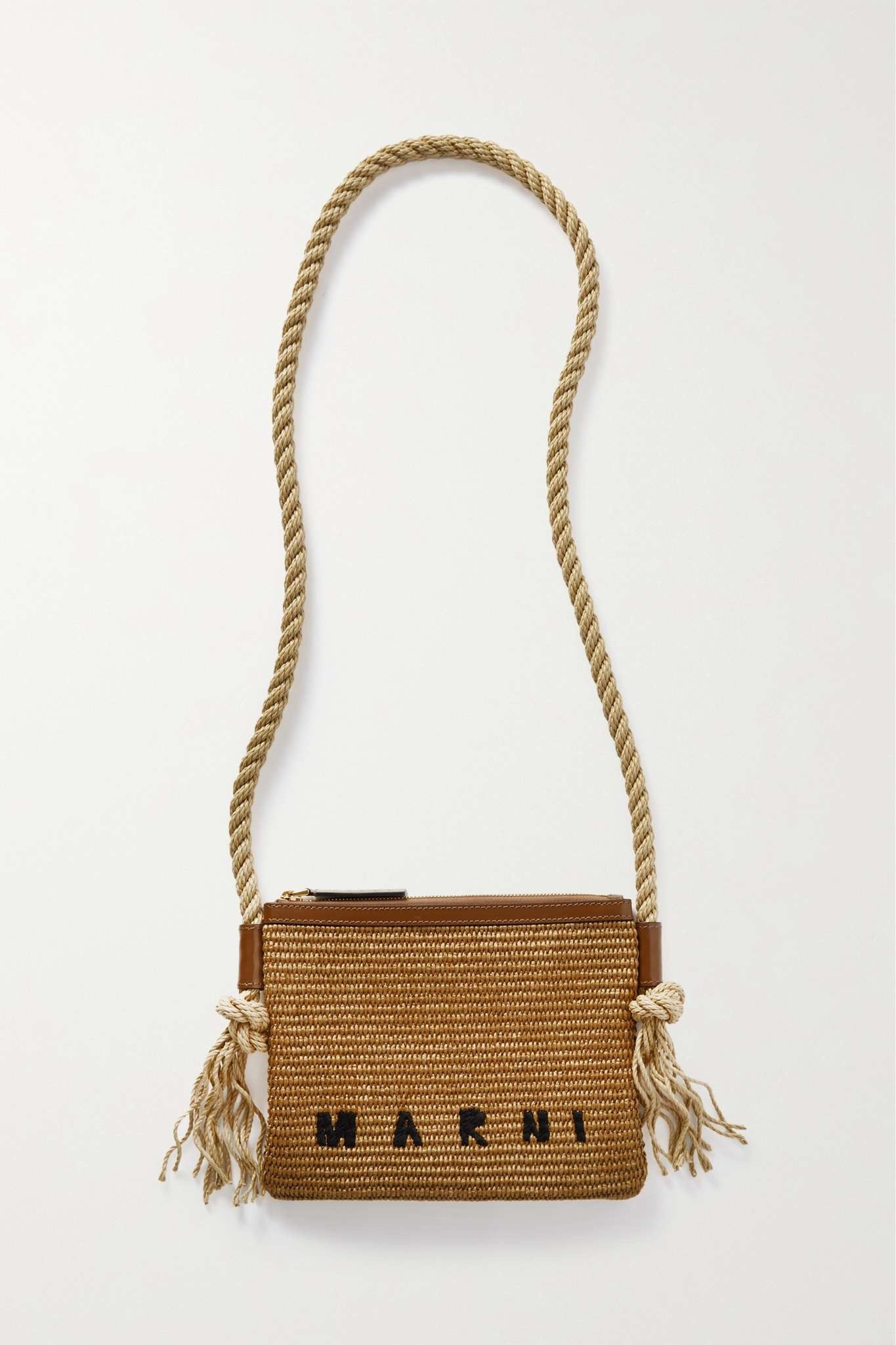Marni o1f1d3z0525 Size: OS / Cotton- Blend Crossbody Bag in Beige Size ONE SIZE - 1 Thumbnail