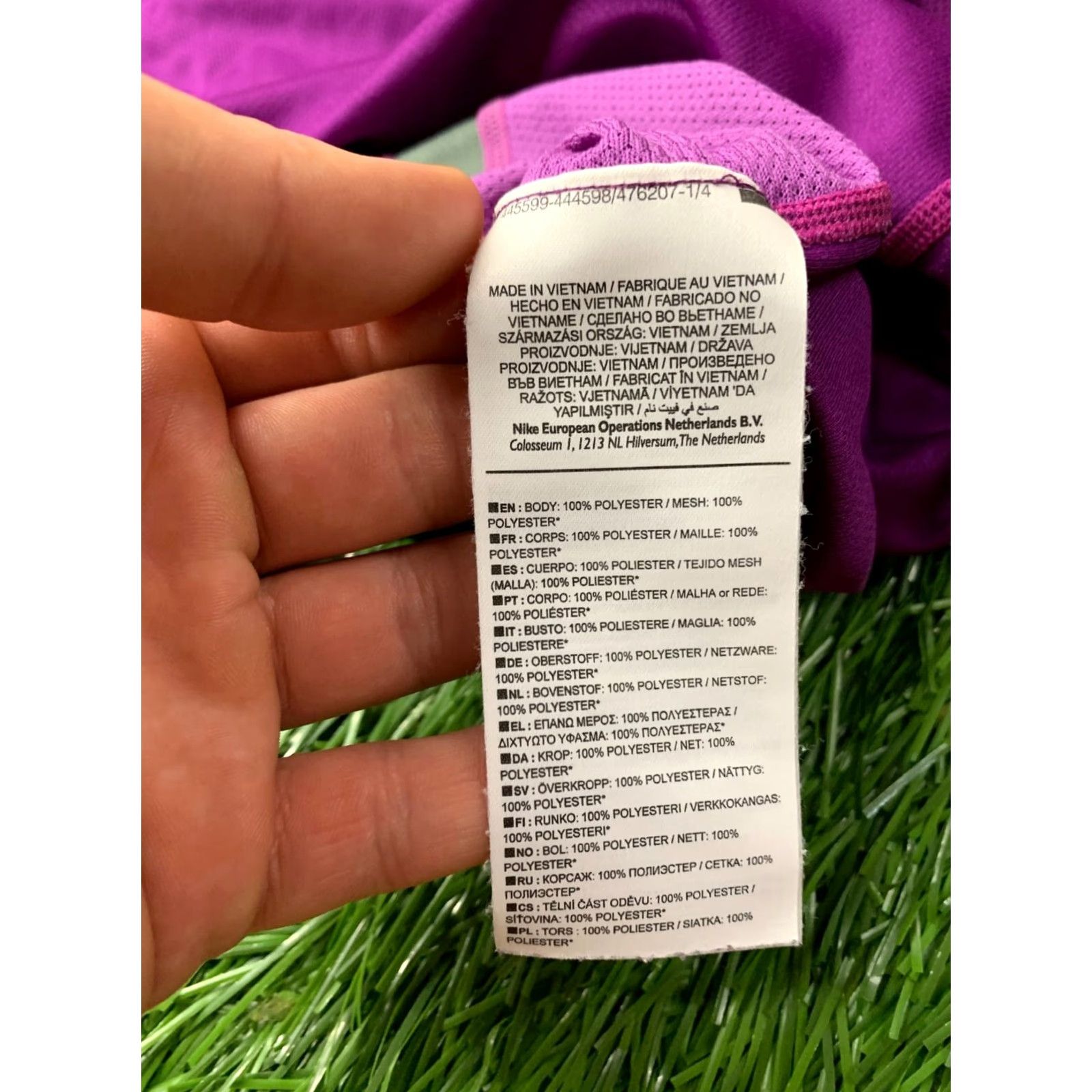 Nike NIKE DRI-FIT ORIGINAL 2014 RUN RUNNING WOMEN VEST SLEEveless SHIRT JERSEY SIZE M violet gray Women T-Shirt Running 2014 Summer Size M / US 6-8 / IT 42-44 - 5 Thumbnail