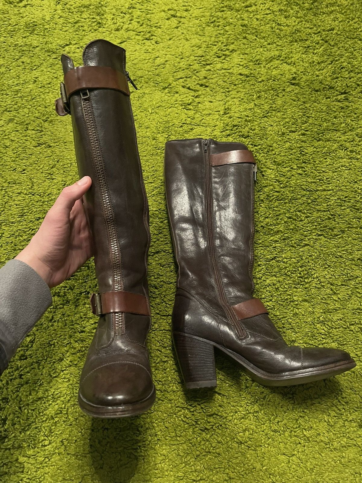Designer × MoMA Moma avant garde real leather high boots Size US 7 / IT 37 - 1 Thumbnail