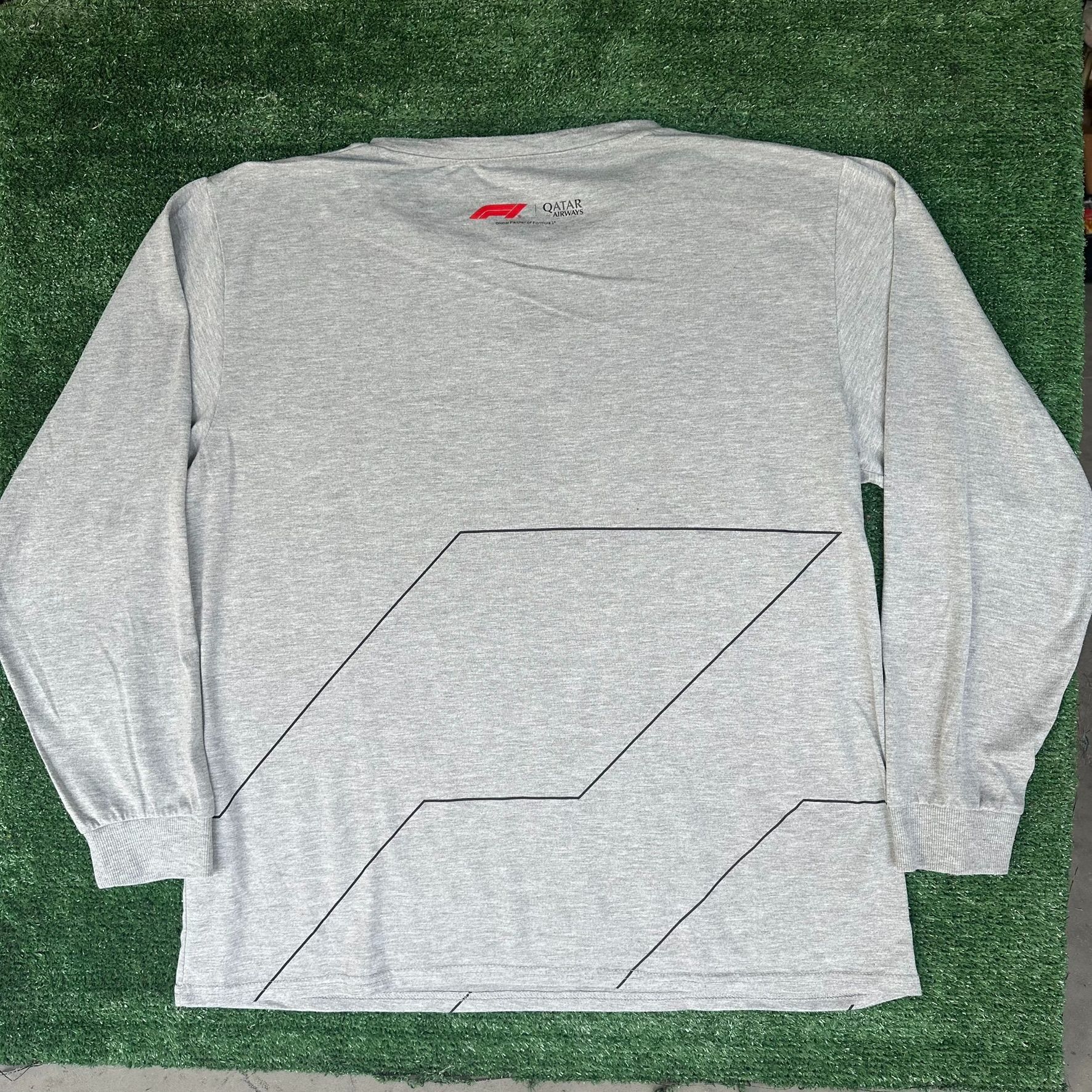 Formula 1 F1 Formula 1 Qatar Airways Henley T-Shirt Long Sleeve Gray X Size US XL / EU 56 / 4 - 4 Thumbnail