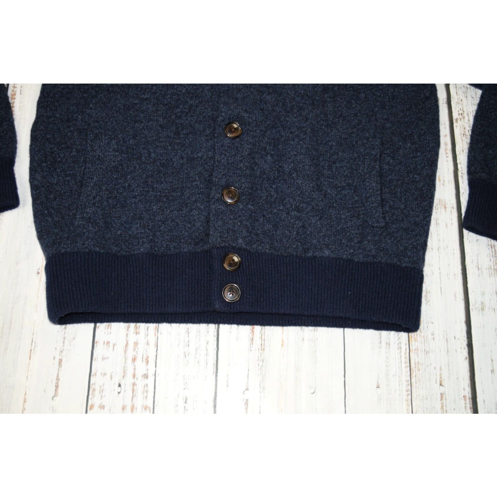 J.Crew **J.CREW Large Men's Classic Fit Cable-Knit Bomber Cardigan in Blue** User: **J.CREW Men's Large Cable-Knit Bomber Cardigan in Blue** Size US L / EU 52-54 / 3 - 4 Thumbnail