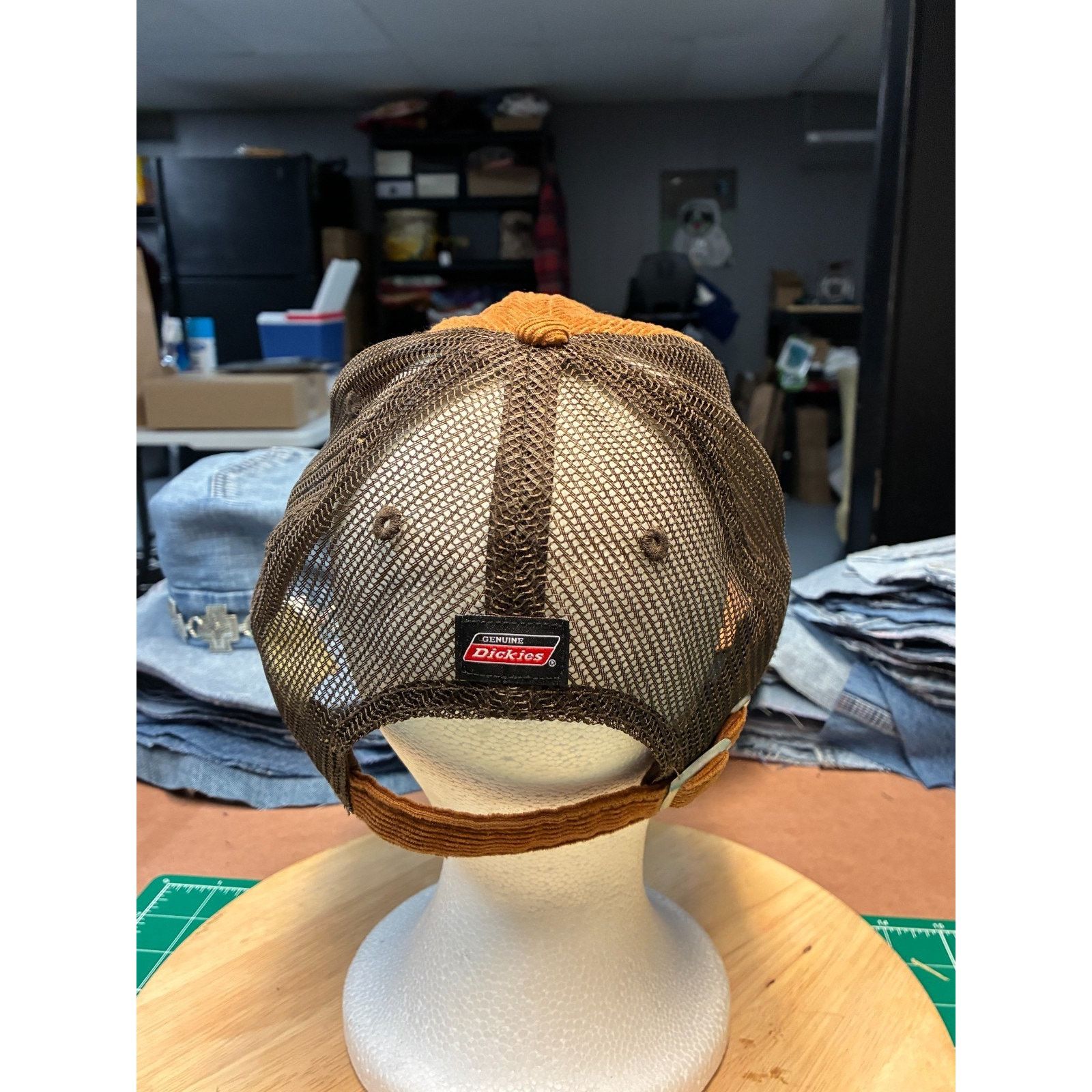 Dickies Genuine Dickies Corduroy Trucker Hat Orange Brown Mesh Size ONE SIZE - 5 Thumbnail