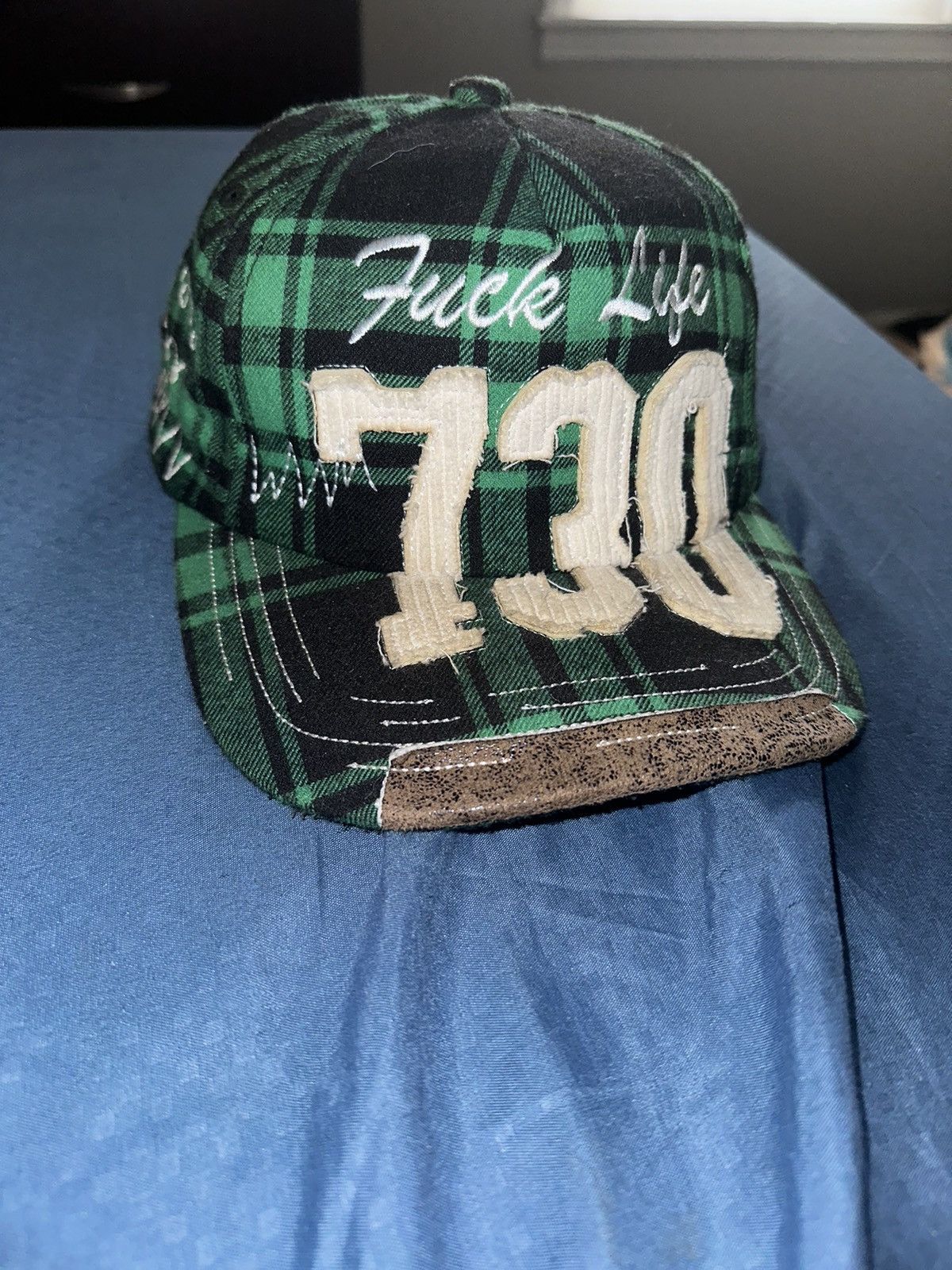 image of Asspizza 730 Fuck Life Hat 2020 in Green, Men's