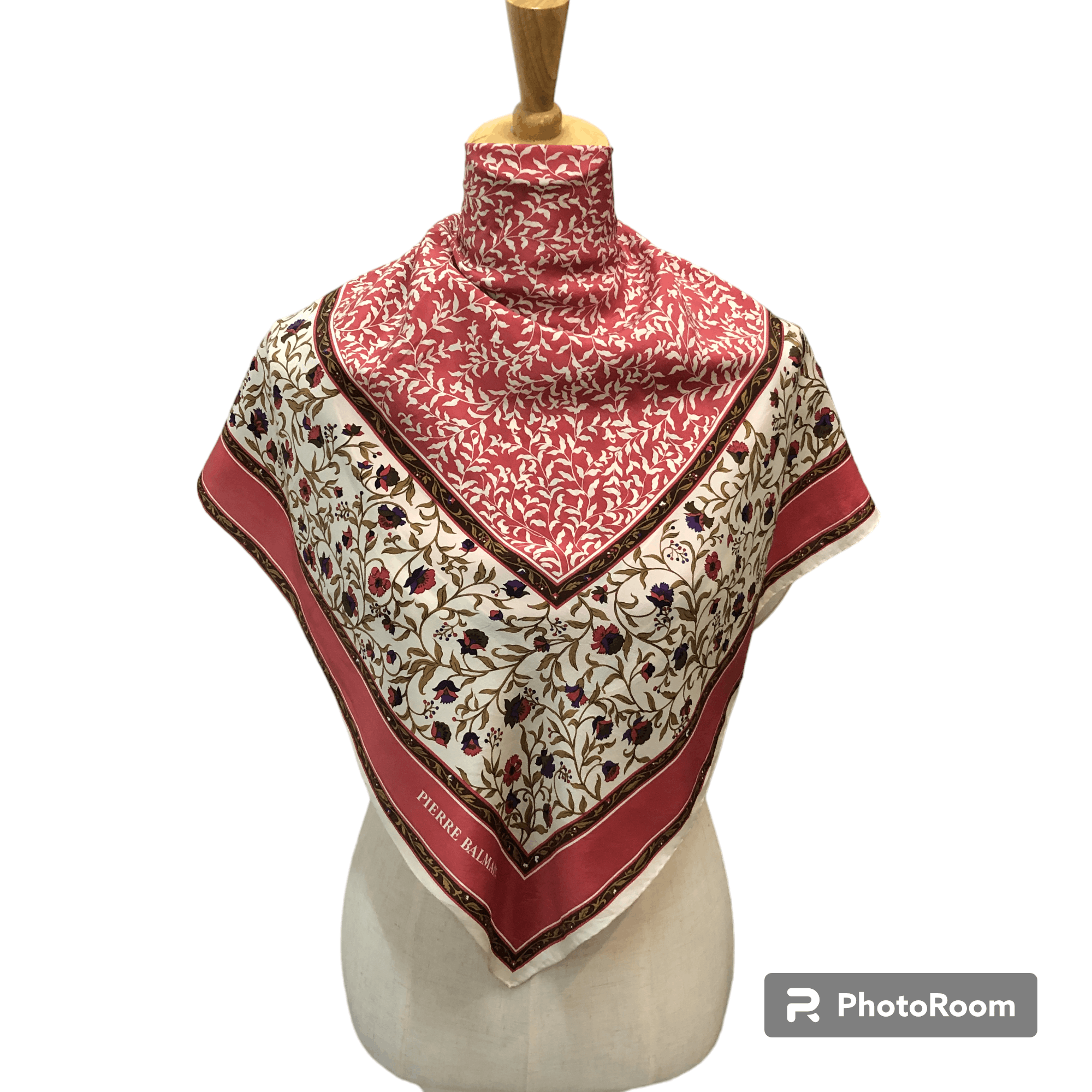 Pierre Balmain Pierre Balmain Paisley Hand Rolled Silk Scarf M1236 Size ONE SIZE - 1 Thumbnail