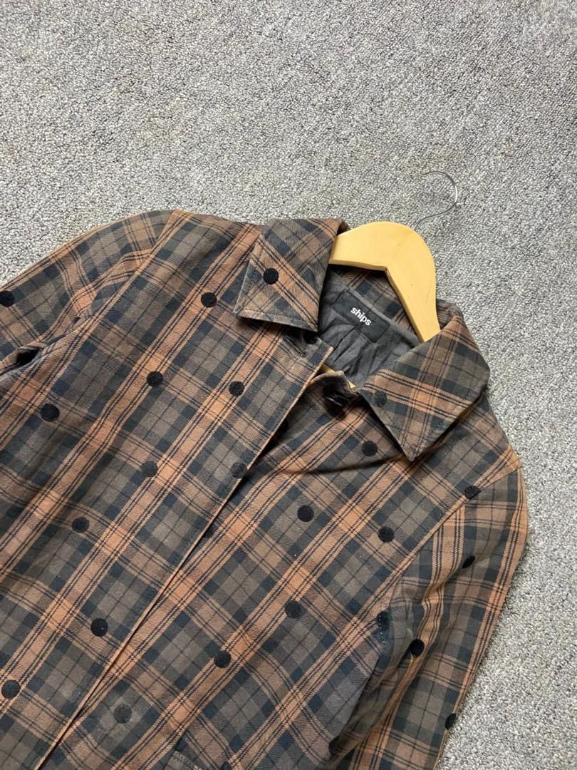 SHIPS SHIPS Japanese Brand Checkered Dot Jacket (199) Size US XXS / EU 40 - 8 Thumbnail