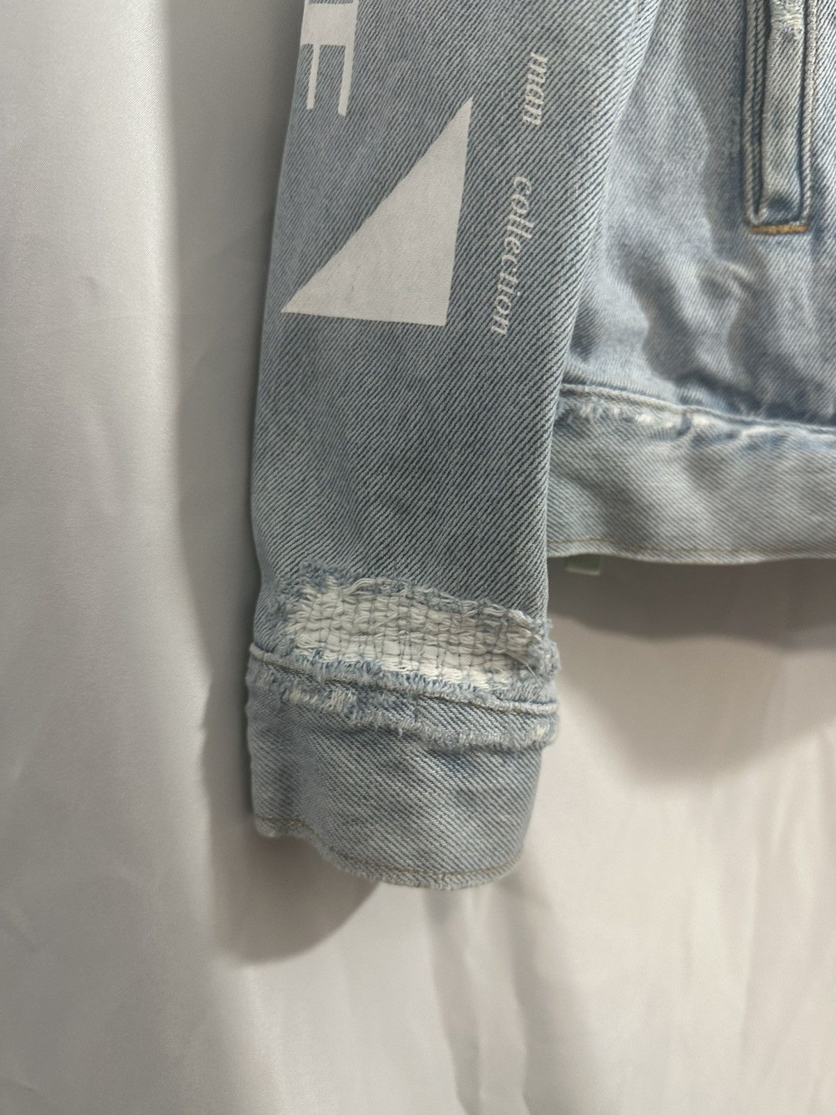 Off-White OFF WHITE STRIPE DENIM JACKET Size US L / EU 52-54 / 3 - 4 Thumbnail