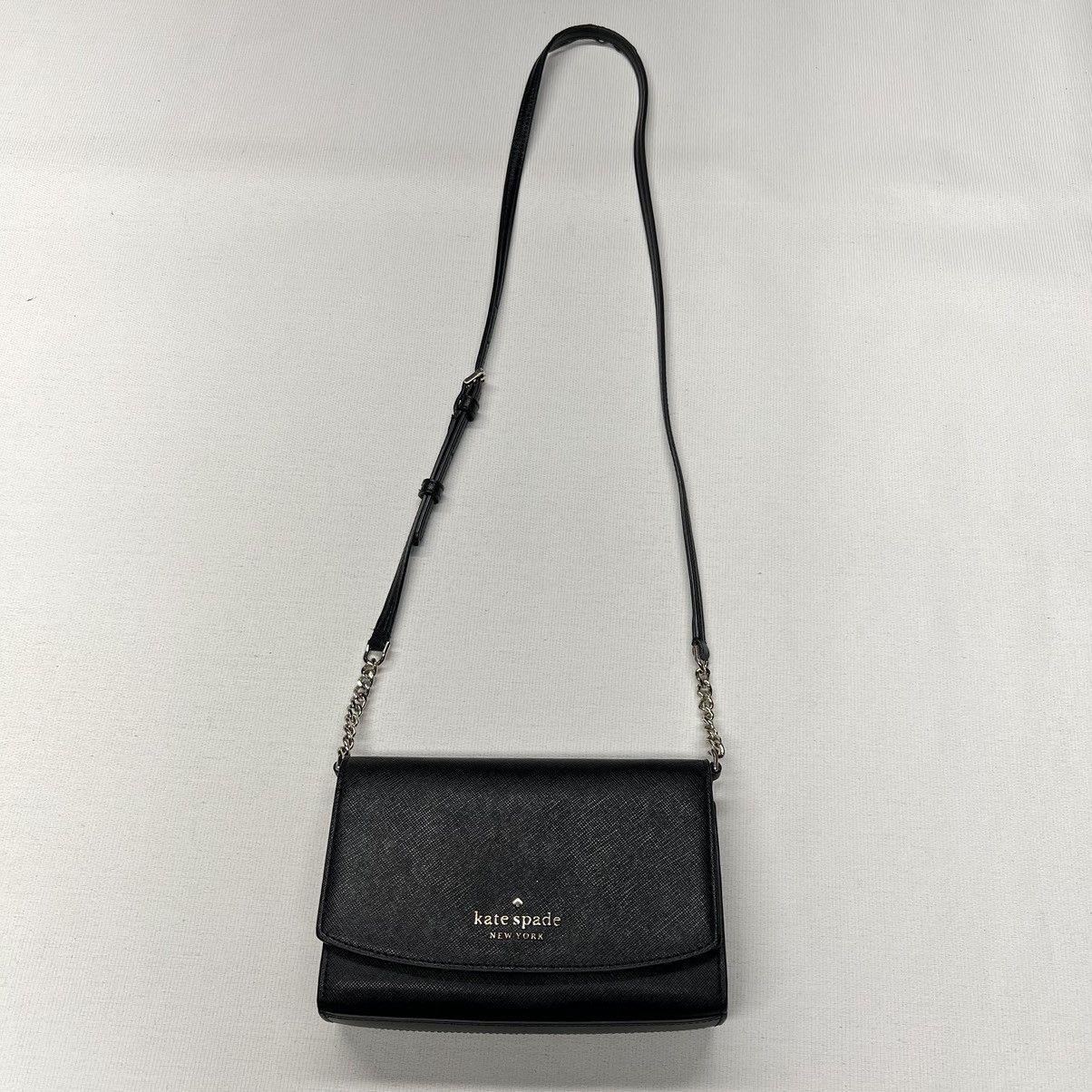 Kate Spade Kate Spade Cross Body Wallet Black Clutch Bag Black Flap Size ONE SIZE - 17 Thumbnail