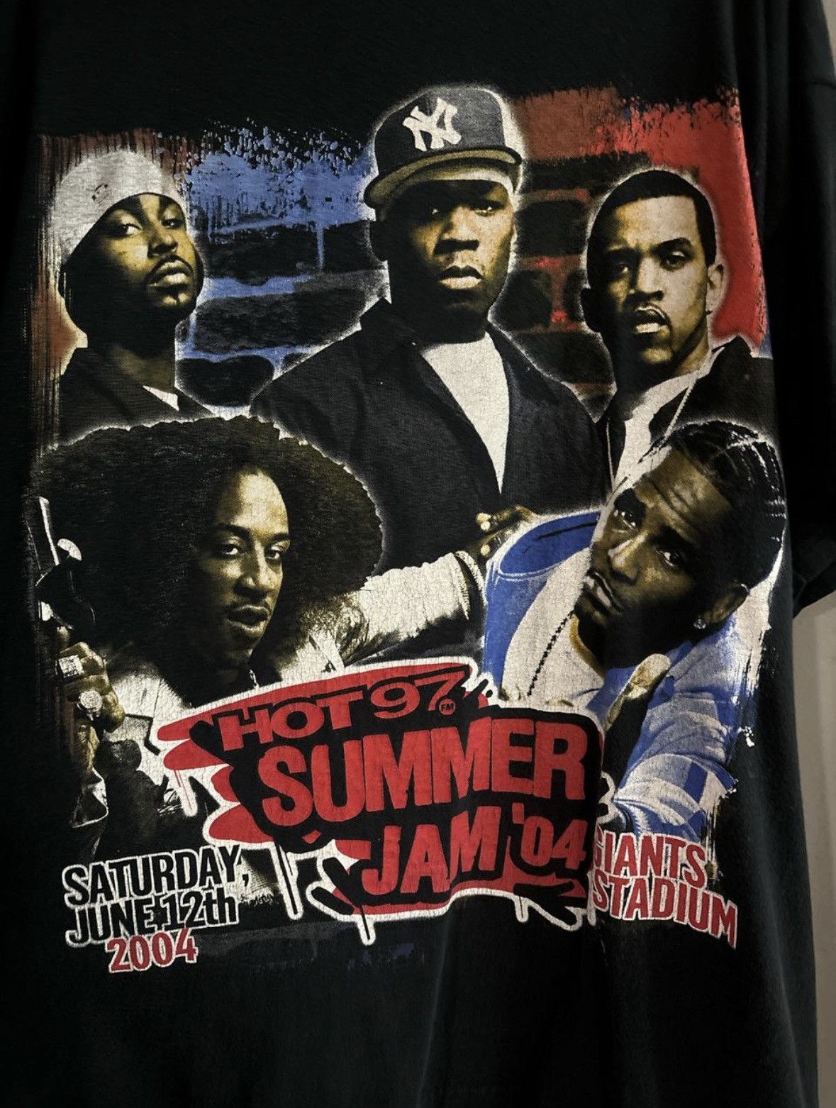 Vintage 2004 hot 97 summer jam rap tee 50 cent Juelz Santana g-uint Size US XL / EU 56 / 4 - 1 Thumbnail
