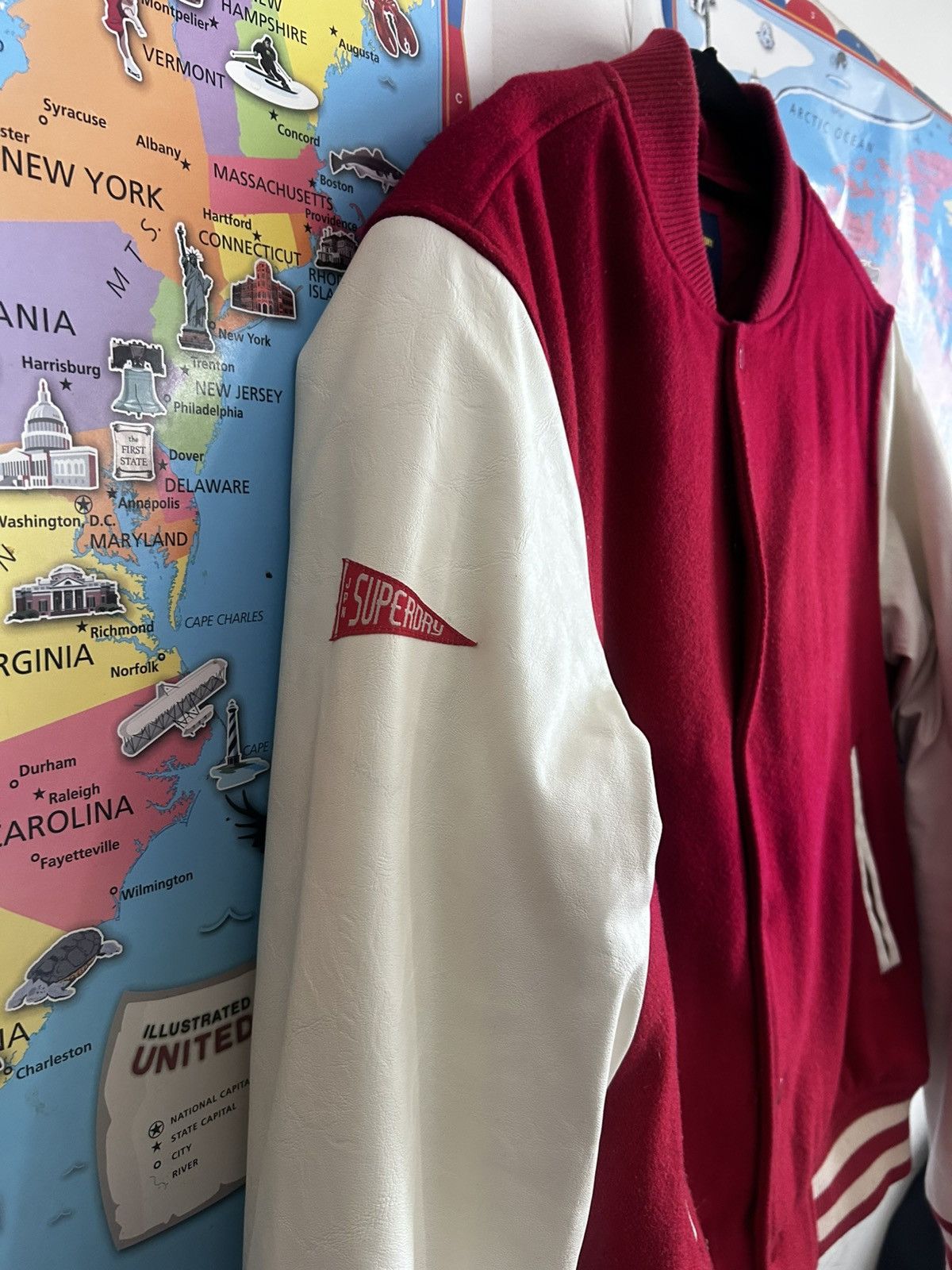 Superdry Superdry Vintage letterman varsity supreme jacket Size US M / EU 48-50 / 2 - 2 Thumbnail