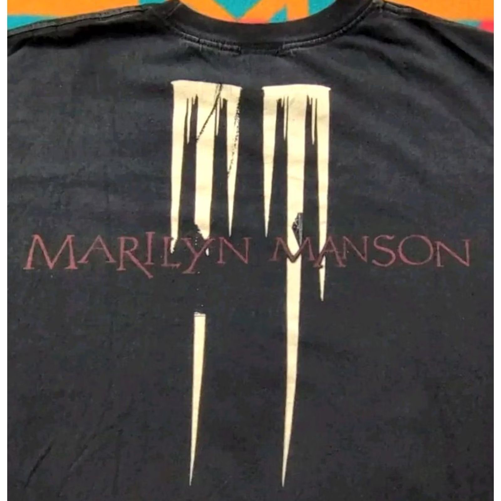 Doublet VINTAGE Marilyn Manson Shirt Black XL Double Sided Goth Punk Band Metal Y2K Mens Size US XL / EU 56 / 4 - 4 Thumbnail