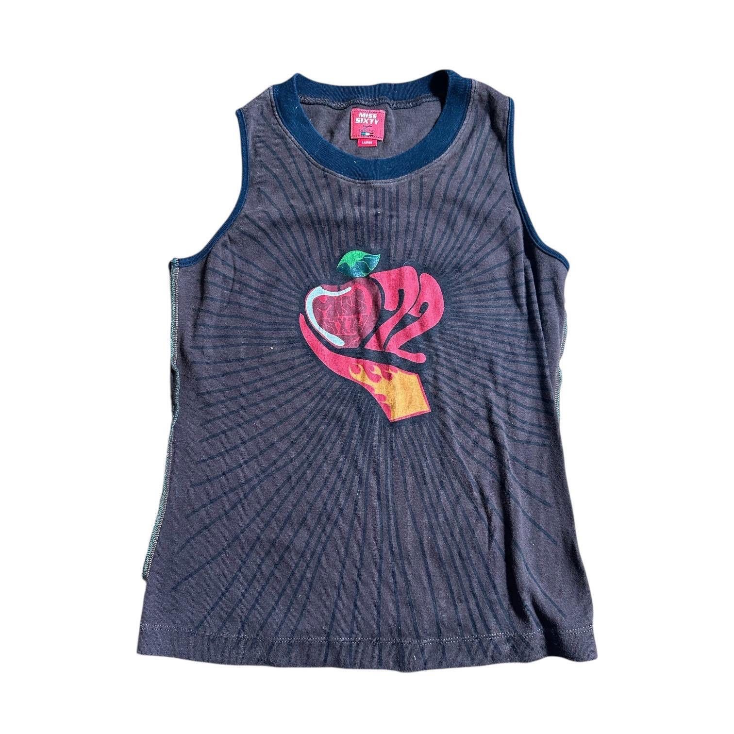 Miss Sixty The Miss Sixty Apple “72” Tank Top Size ONE SIZE - 1 Thumbnail