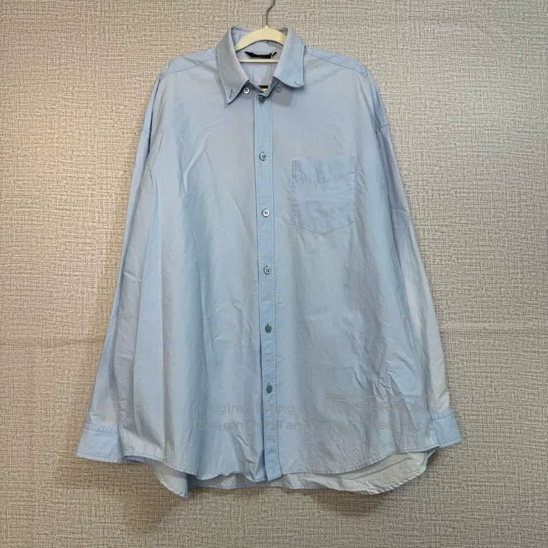 Balenciaga Balenciaga Back letter print blue long-sleeve shirt Size US S / EU 44-46 / 1 - 2 Thumbnail
